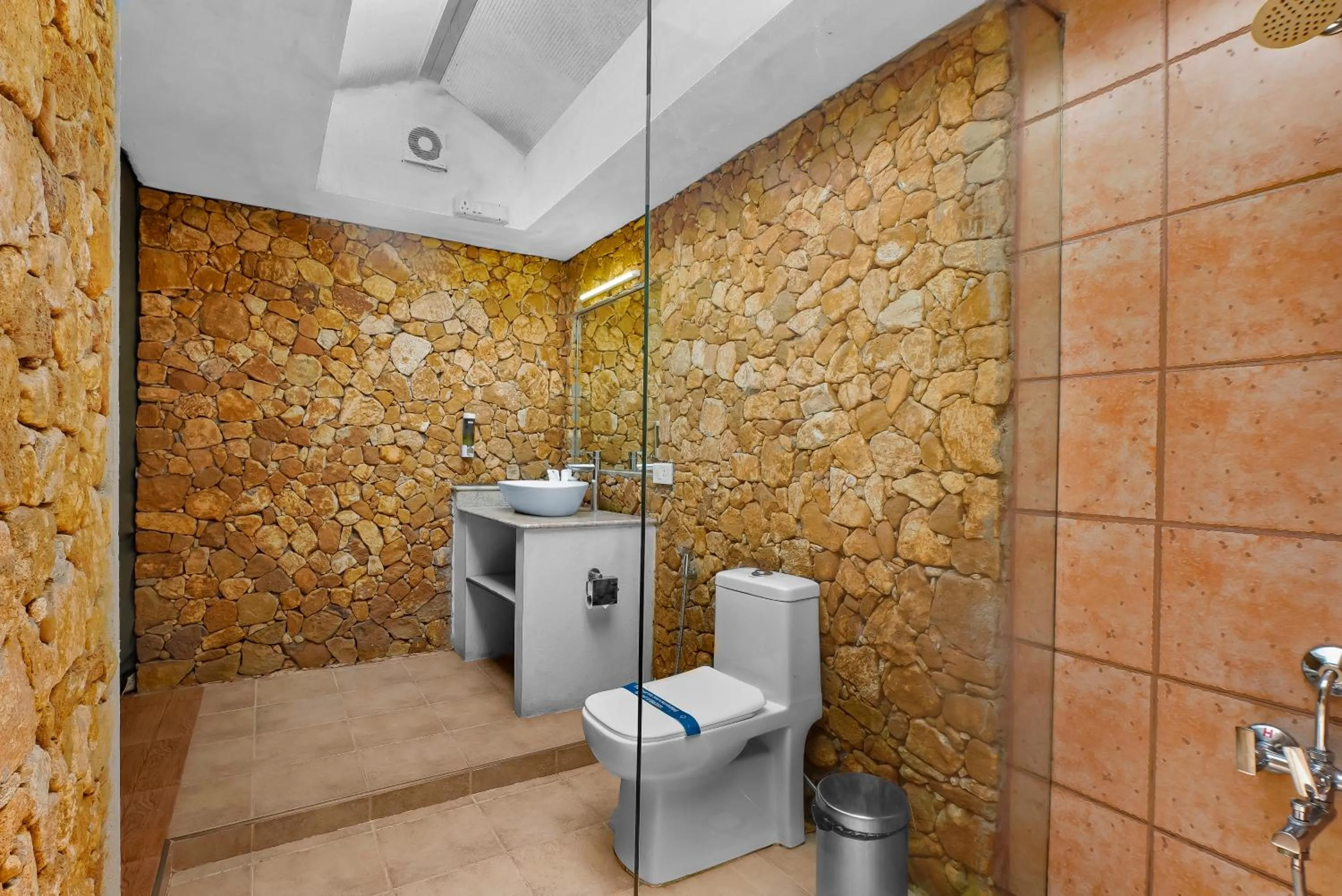 Bathroom in WOW Bison Woods Organic Veg Resort - Yercaud