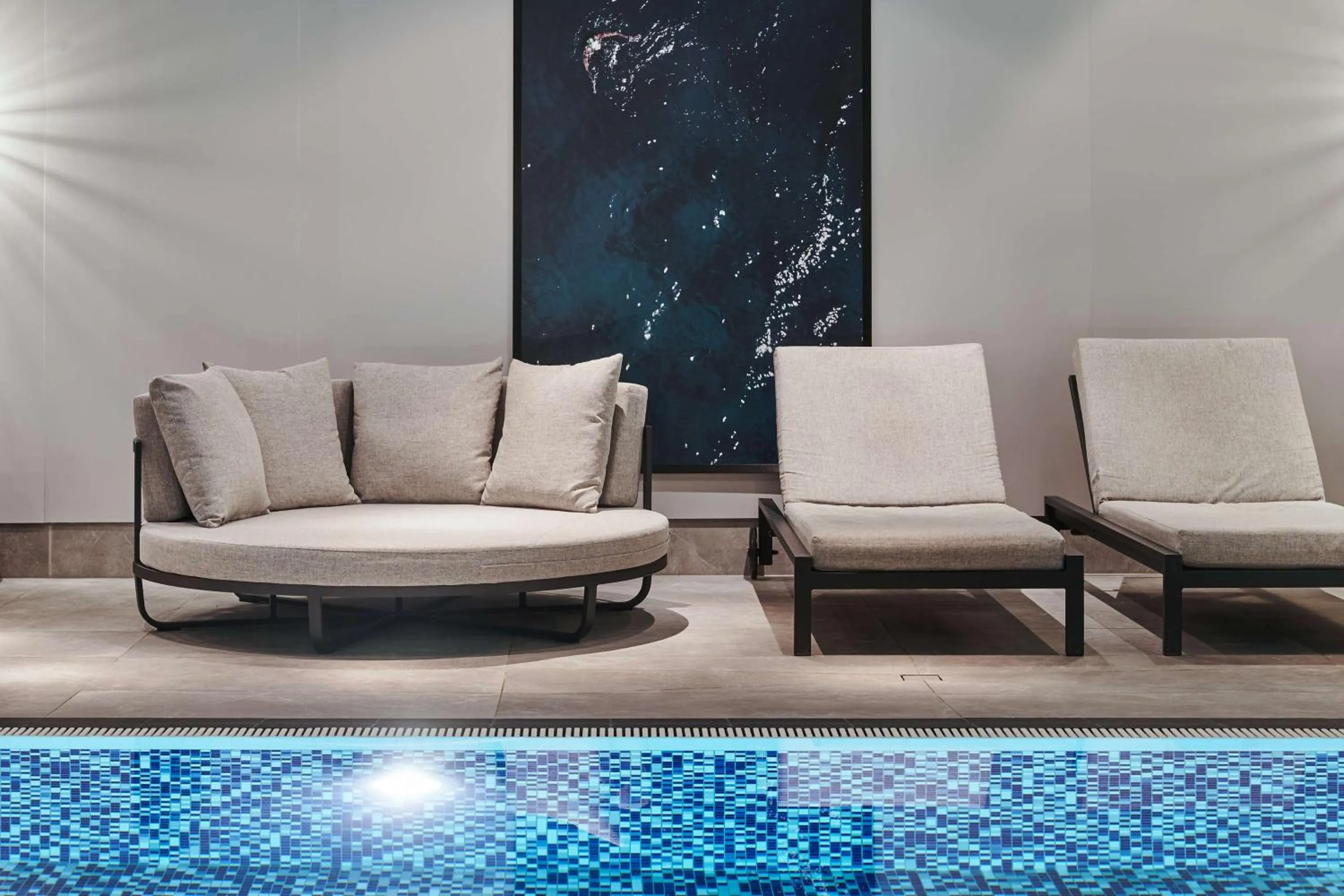 Pool view in Radisson Collection Hotel, Warsaw