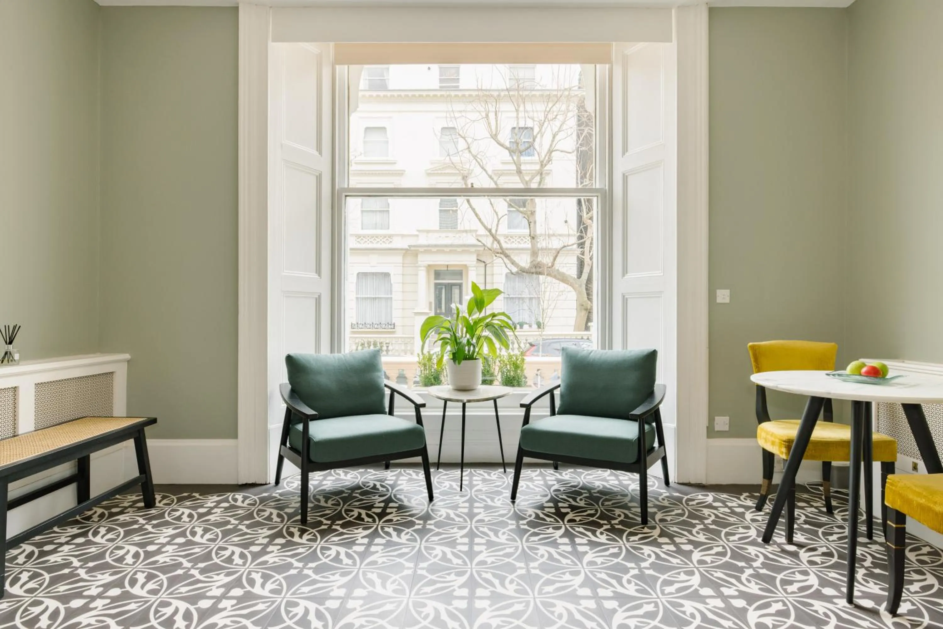 Seating area in The Abbey Notting Hill