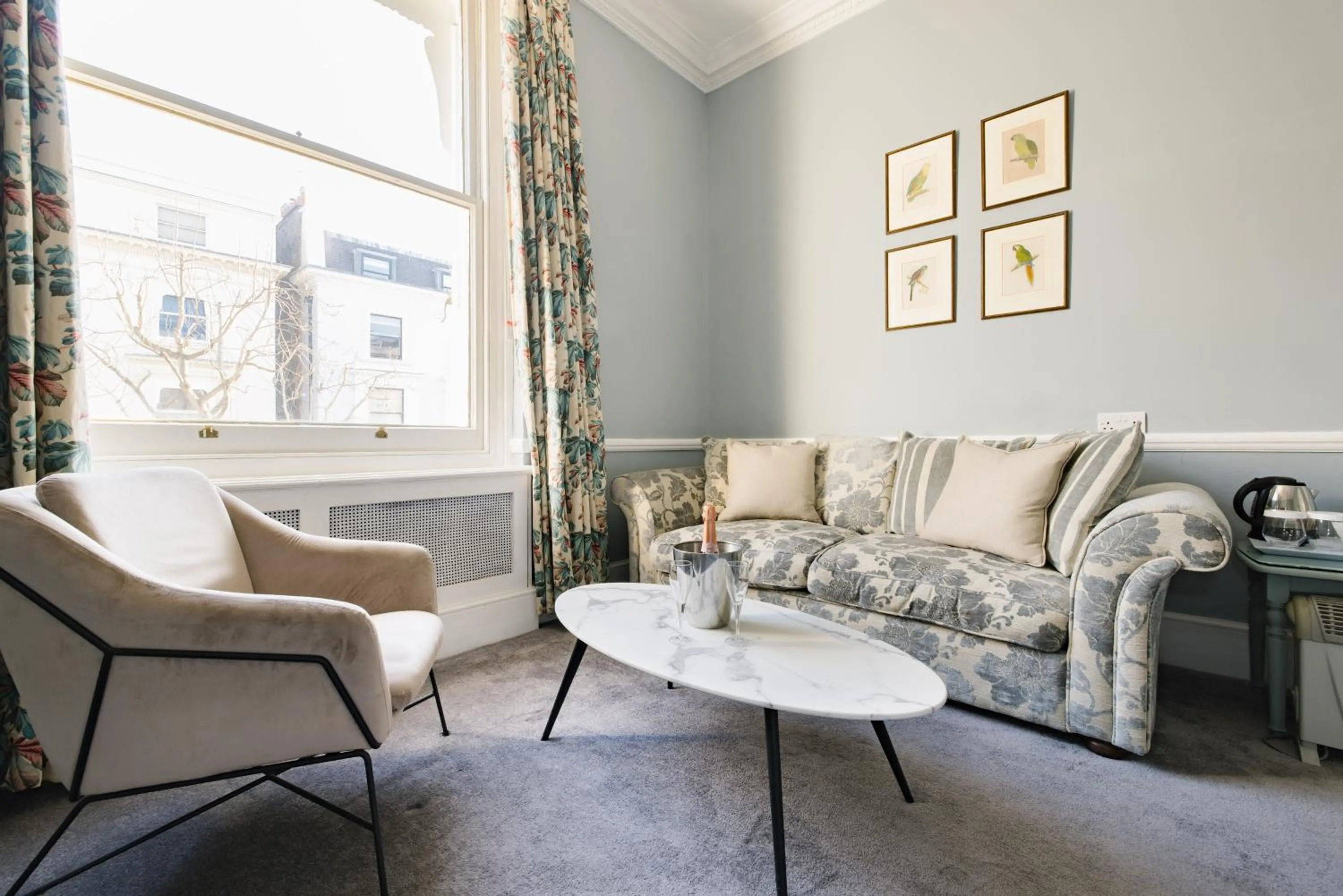 Seating area in The Abbey Notting Hill