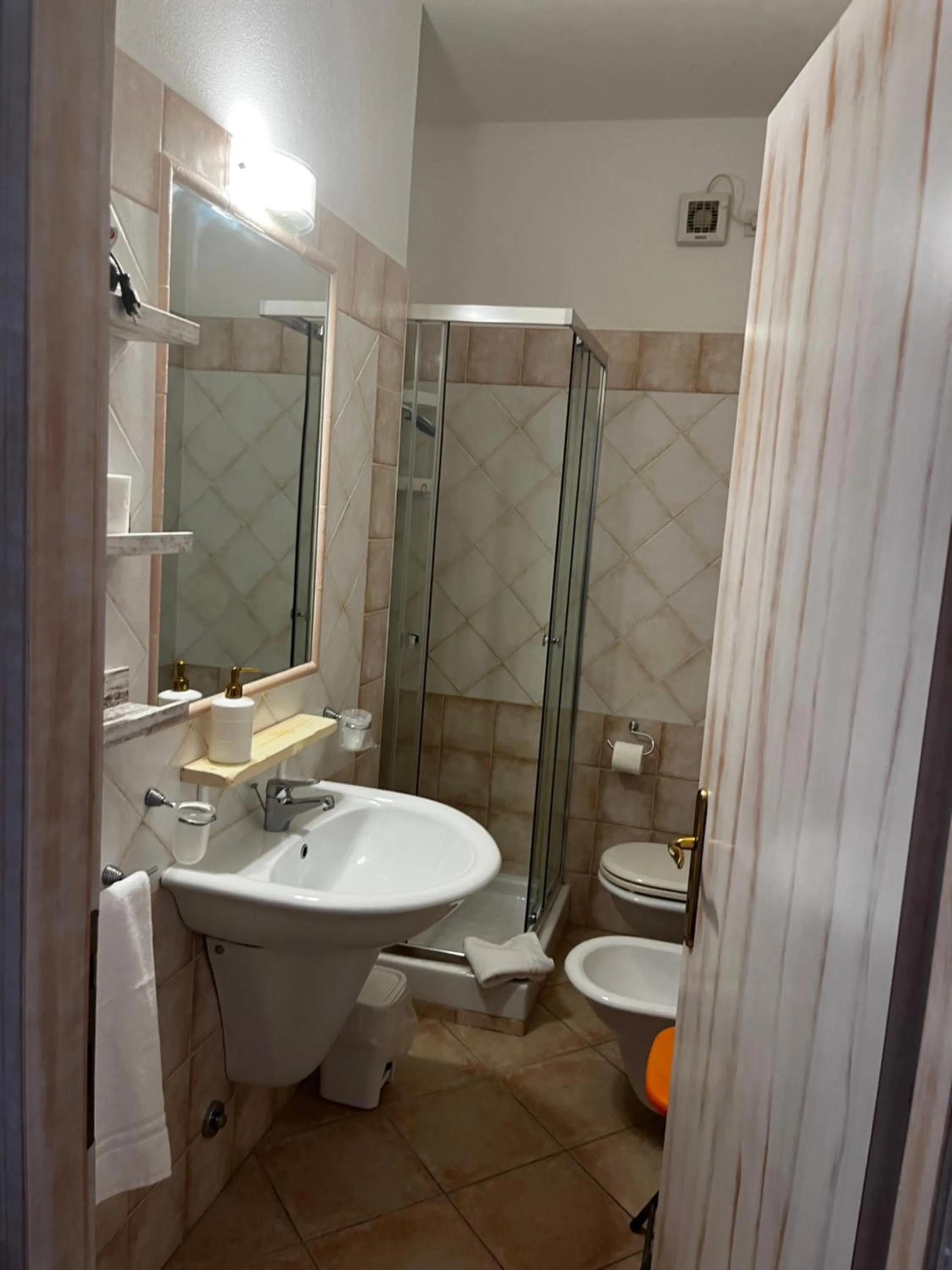 Shower in Hotel Tabby