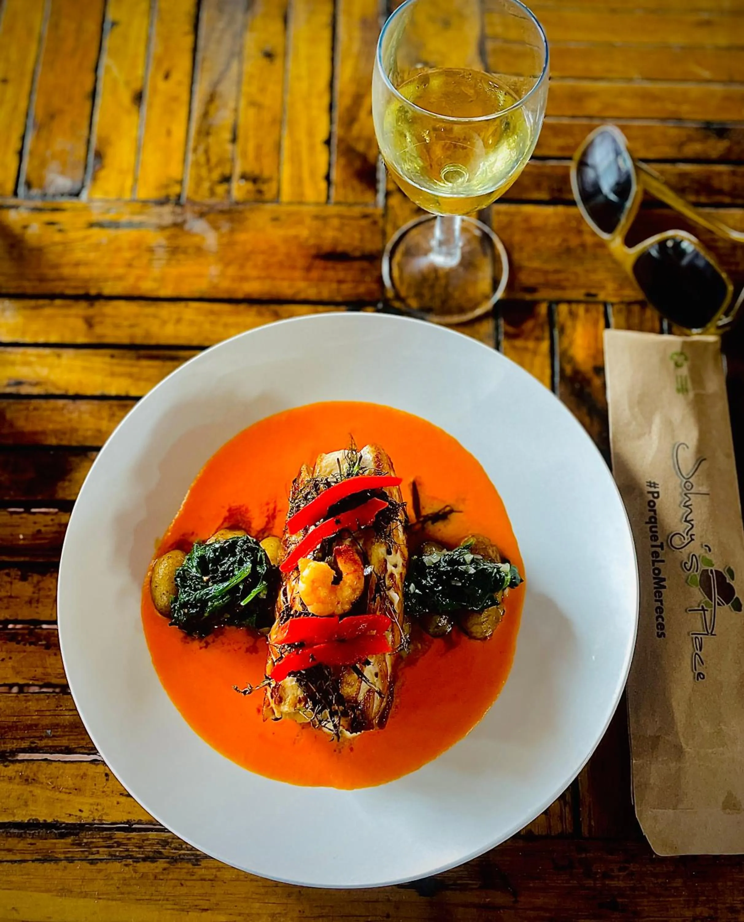 Food close-up in Johnnys Place Hotel