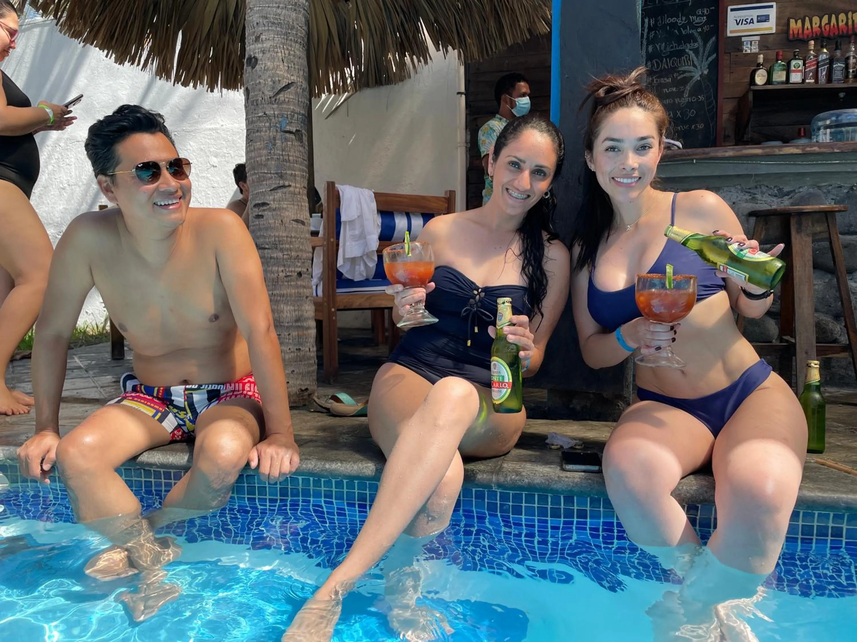 People in Johnnys Place Hotel