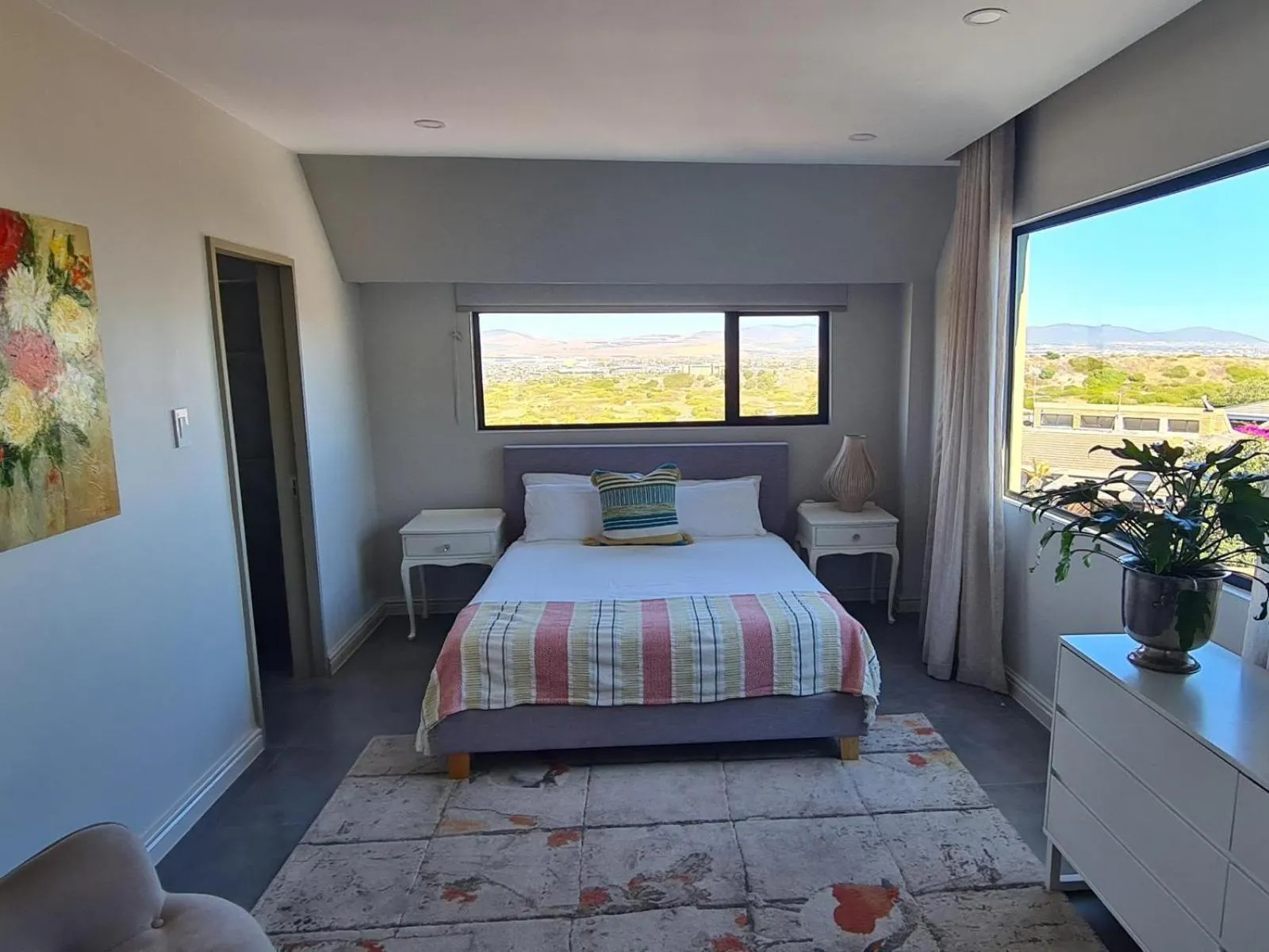 View (from property/room), Bed in Thyme Spent Bloubergstrand
