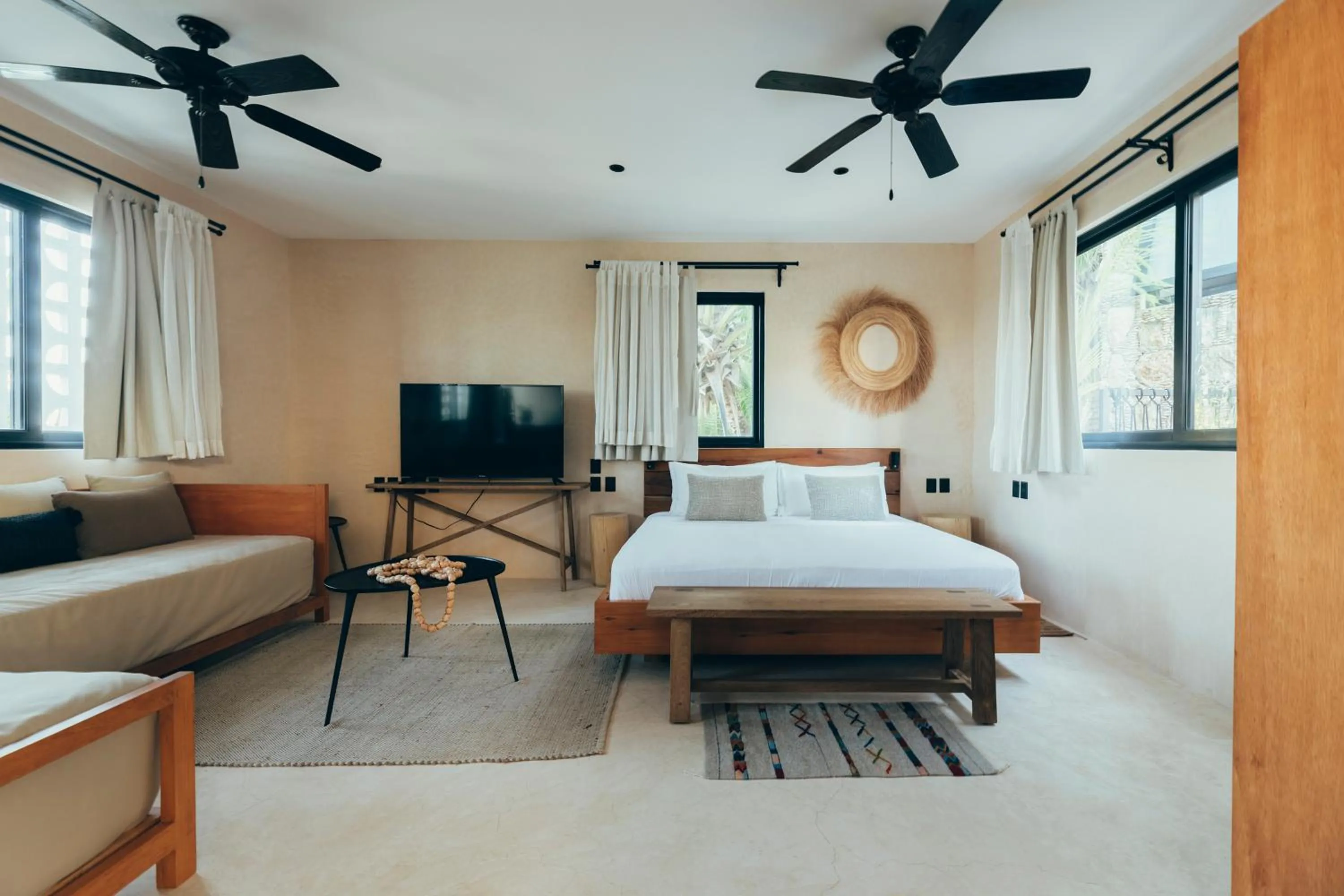 Bed in Cucu Hotel El Cuyo