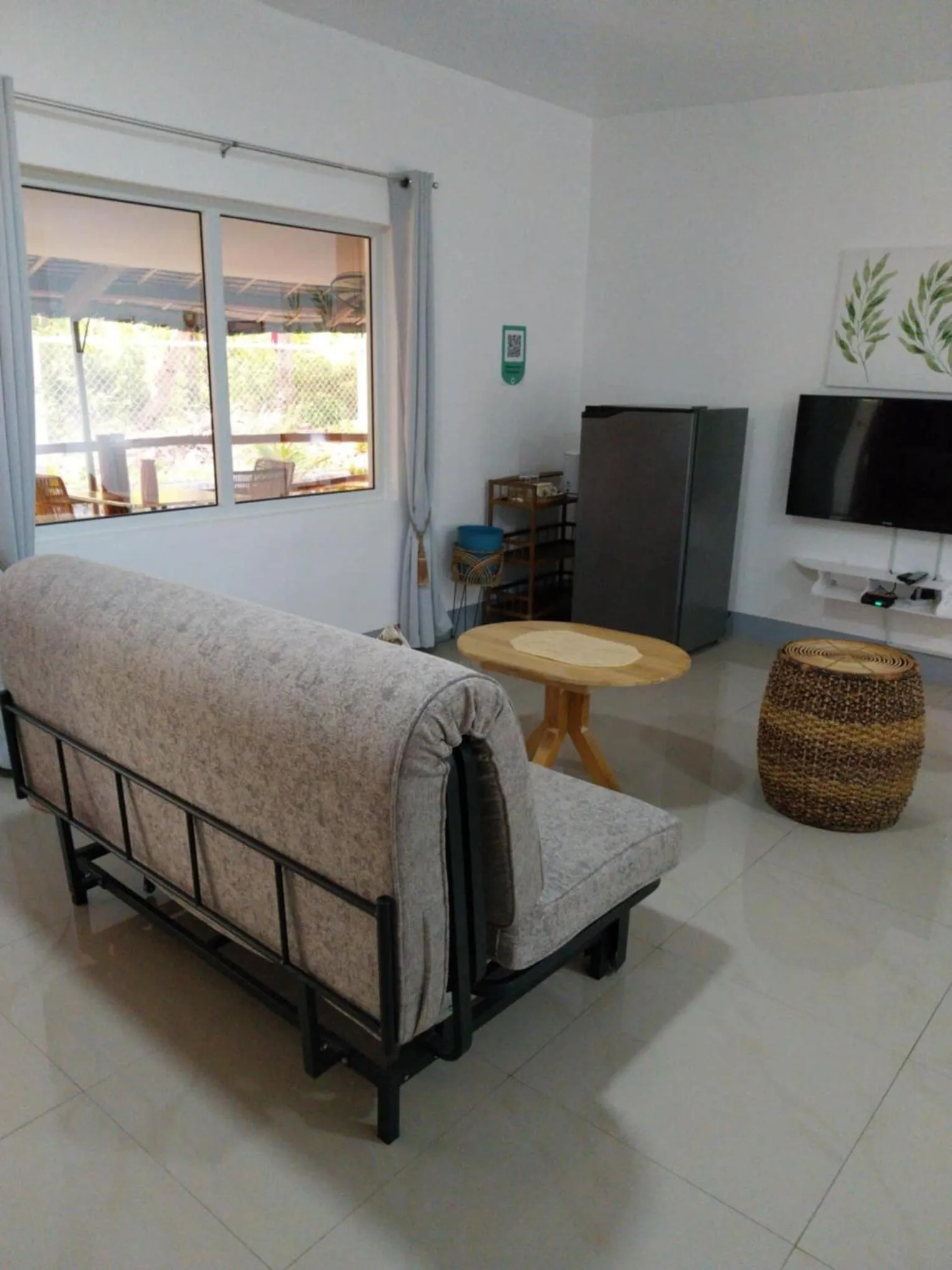 View (from property/room), Bed in Skott's Comfy Lodge