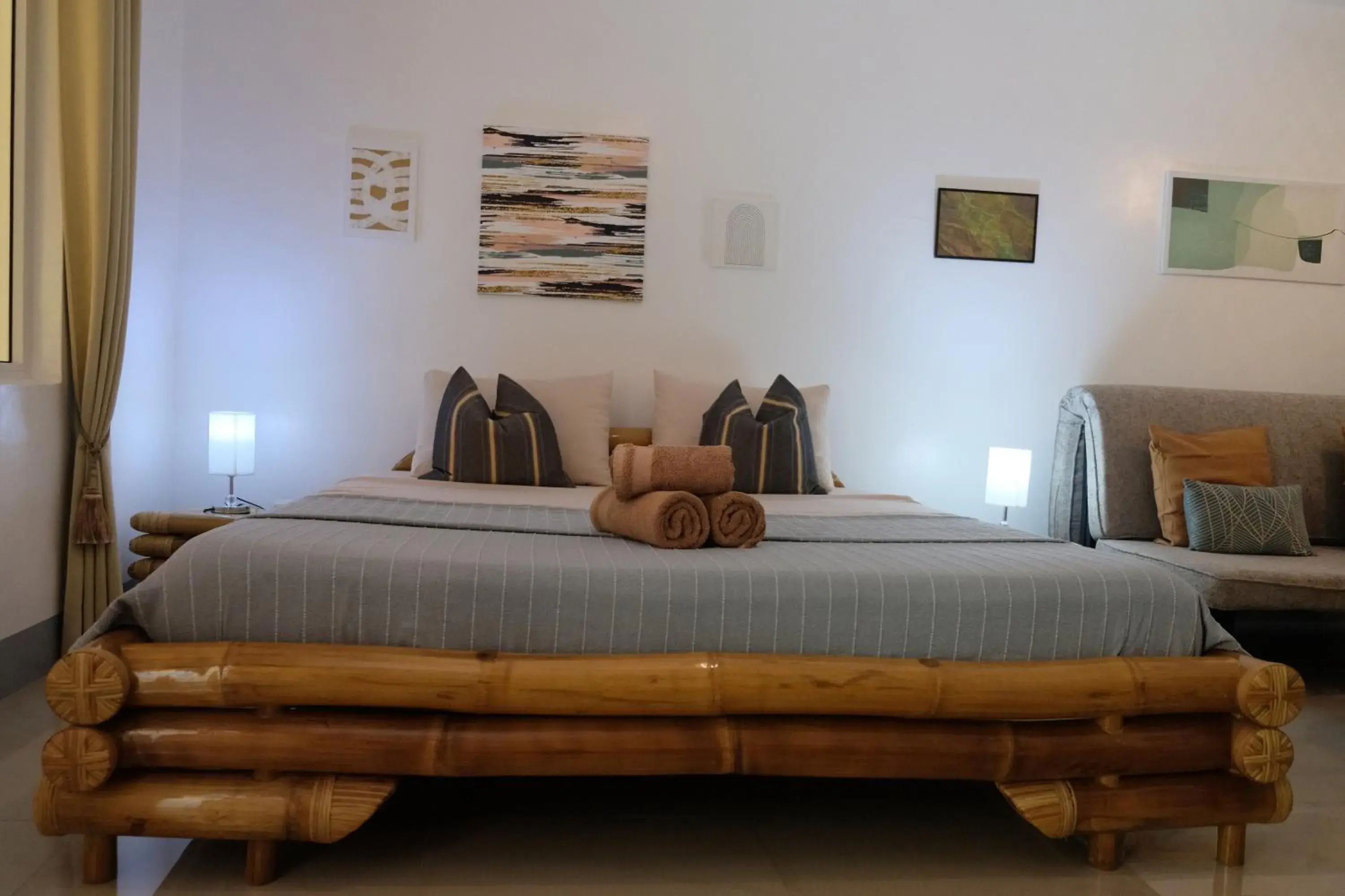 Bed in Skott's Comfy Lodge Bed in Skott's Comfy Lodge