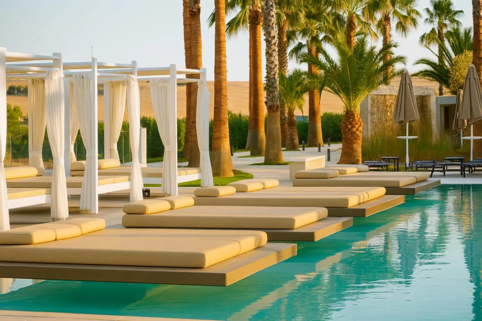 Pool view in UNA HOTELS MH Matera