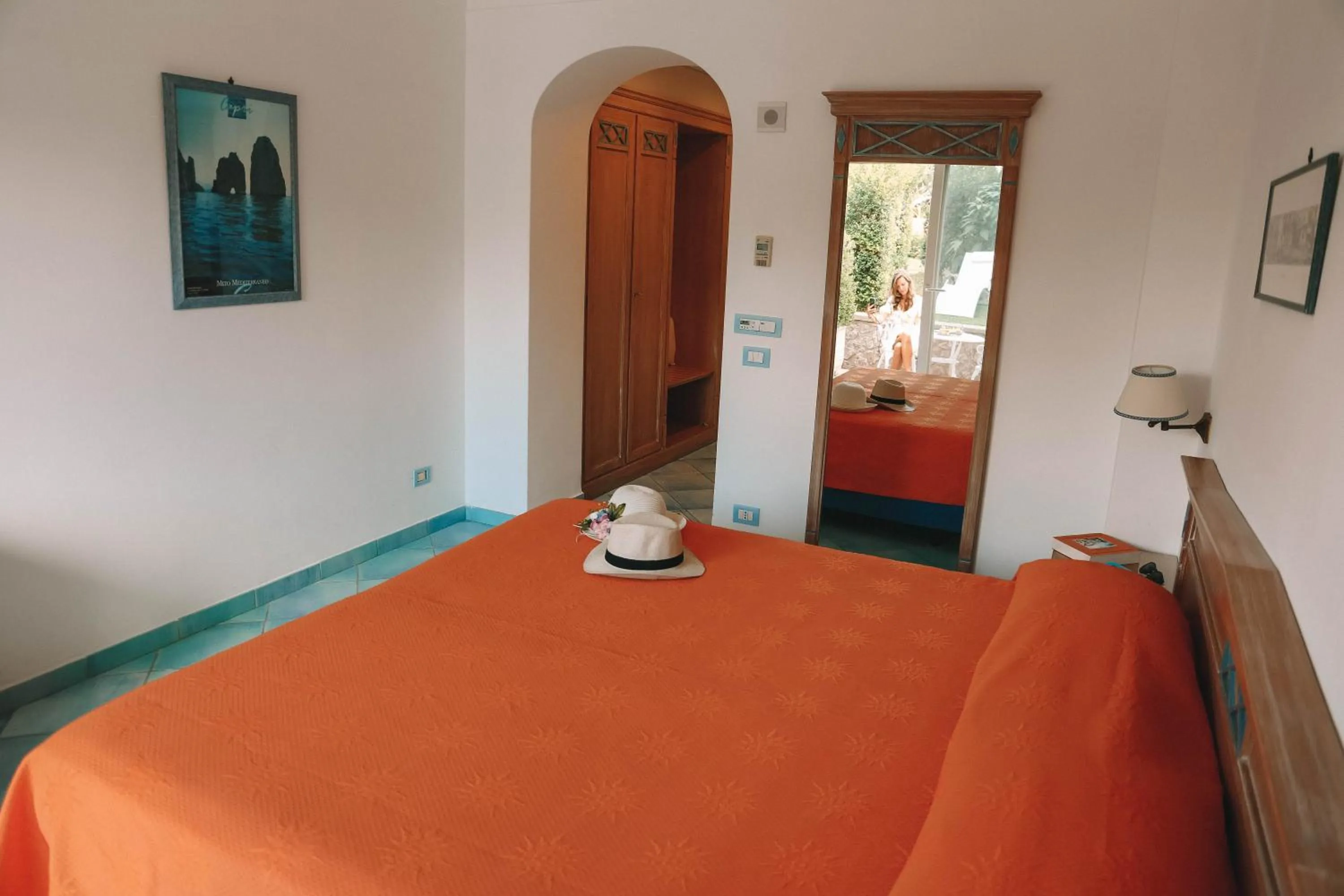 Bed in Hotel Al Mulino