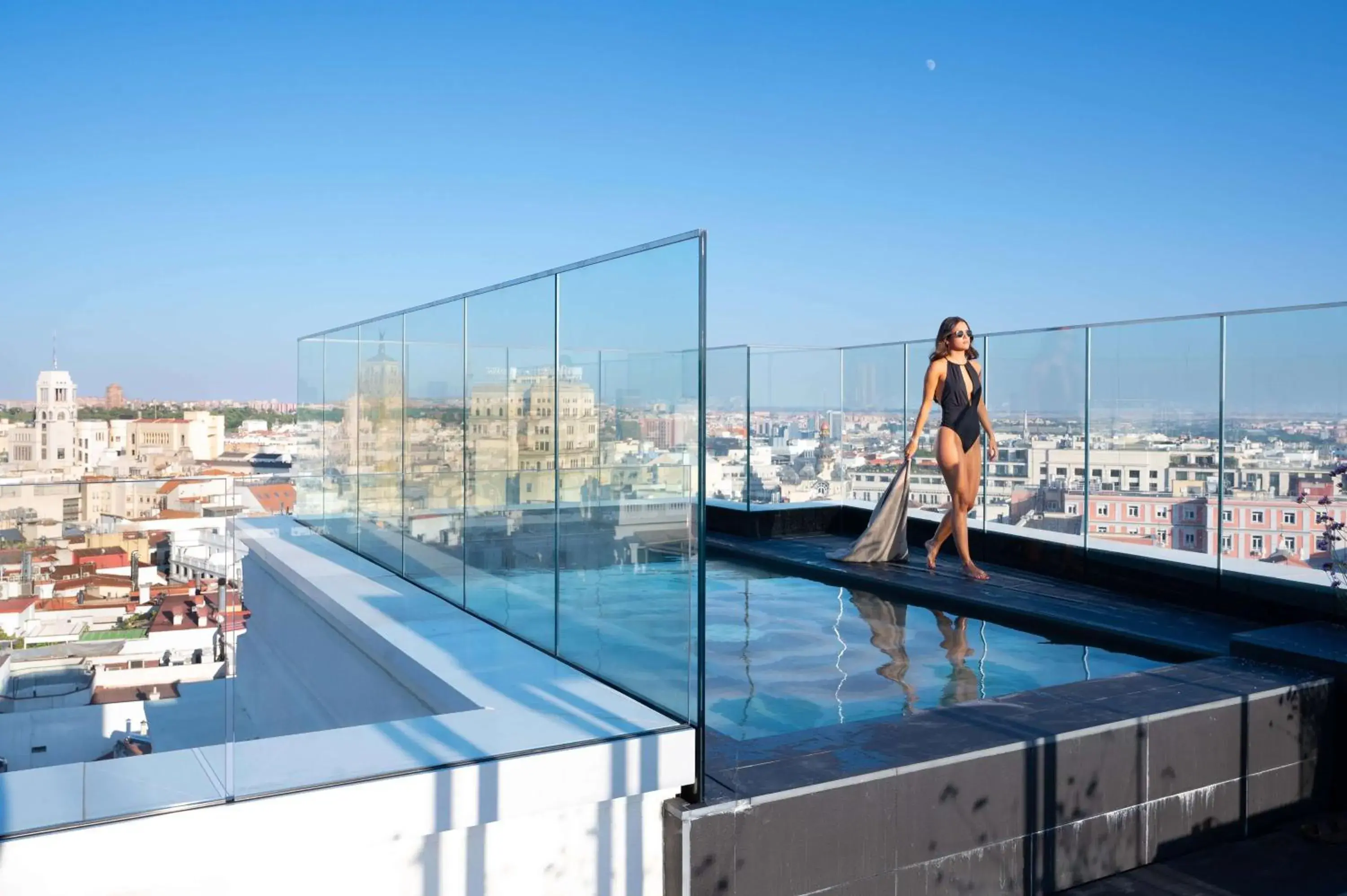 Swimming pool in Hotel Montera Madrid, Curio Collection By Hilton Swimming pool in Hotel Montera Madrid, Curio Collection By Hilton