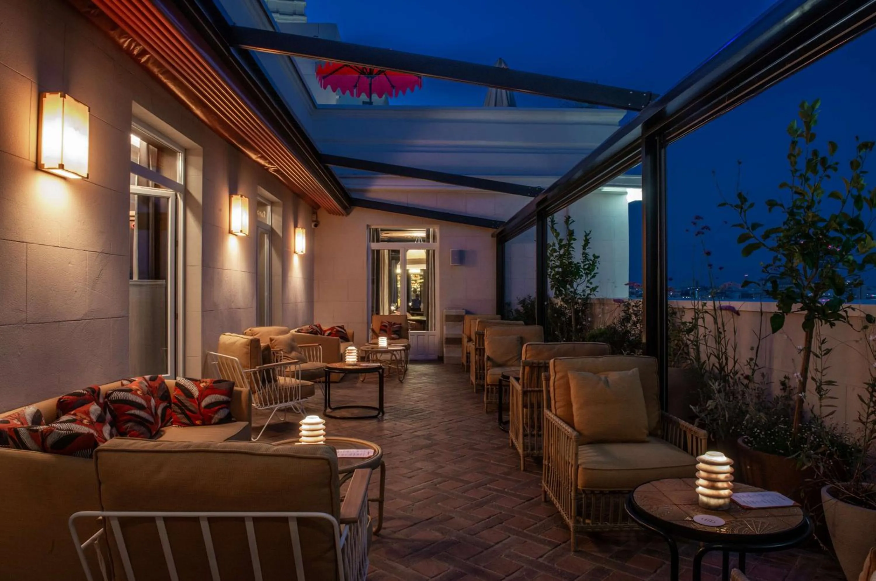 Patio in Hotel Montera Madrid, Curio Collection By Hilton