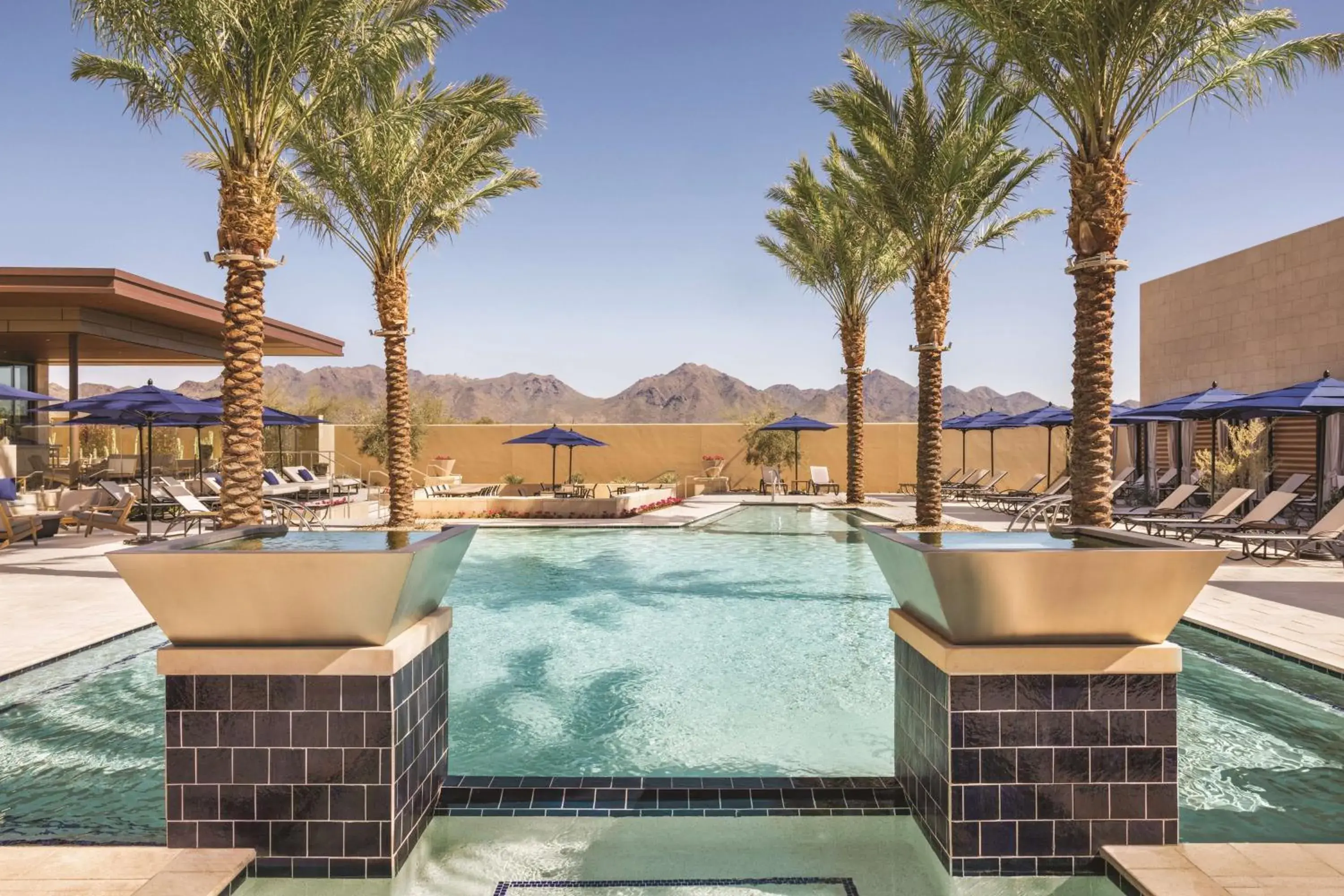 Pool view in Hilton North Scottsdale At Cavasson Pool view in Hilton North Scottsdale At Cavasson