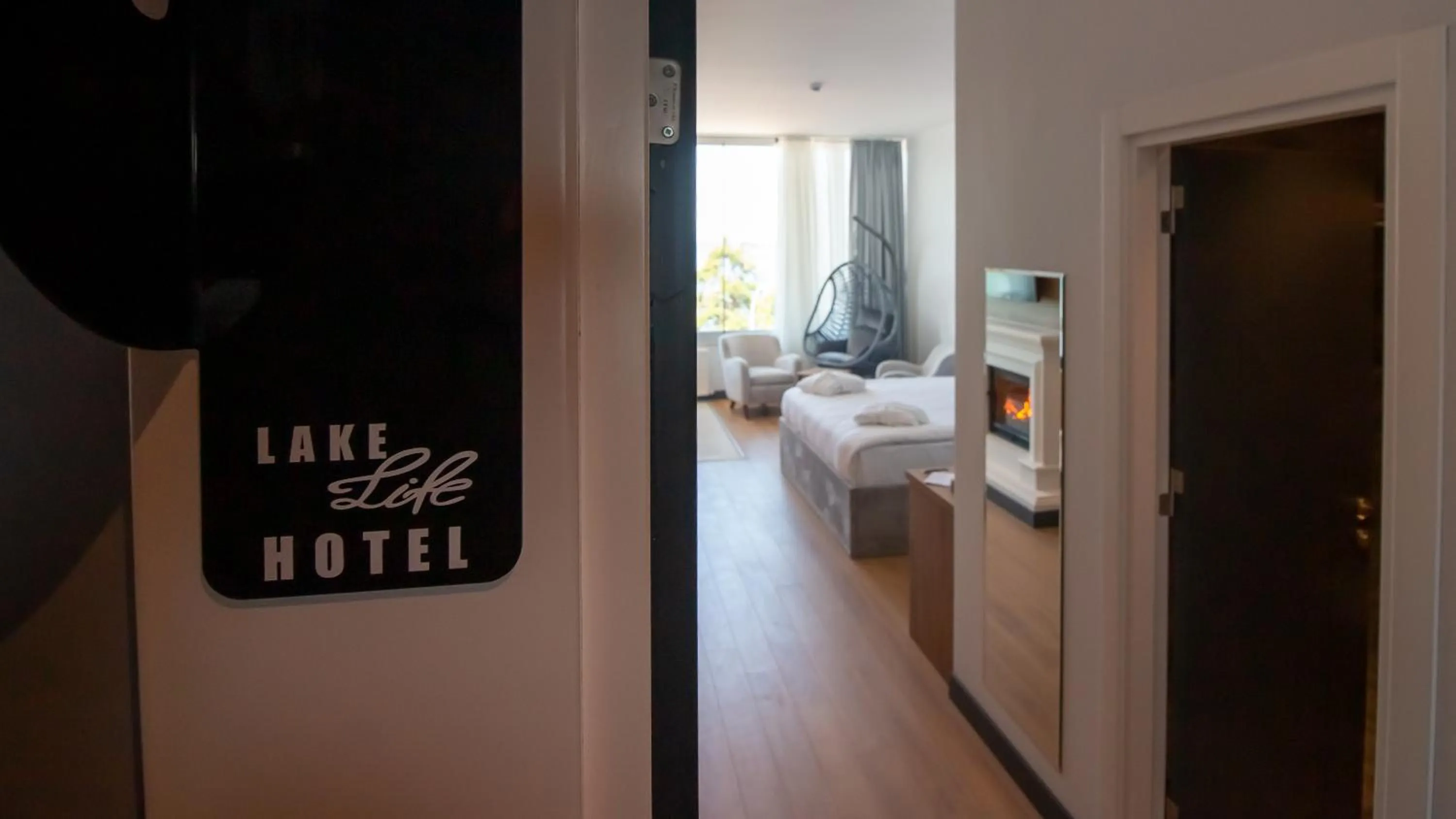 Bed in Lake Life Hotel