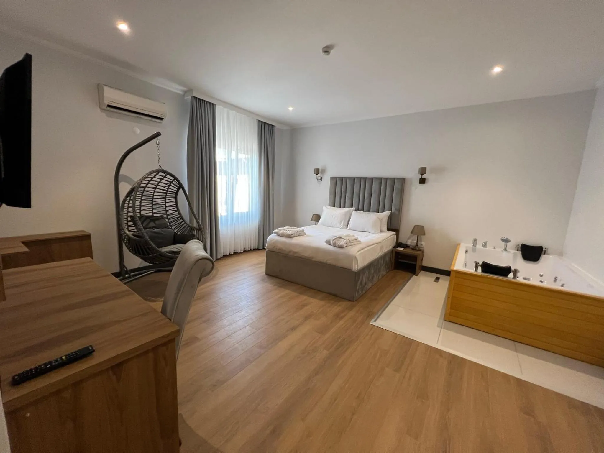 Bed in Lake Life Hotel