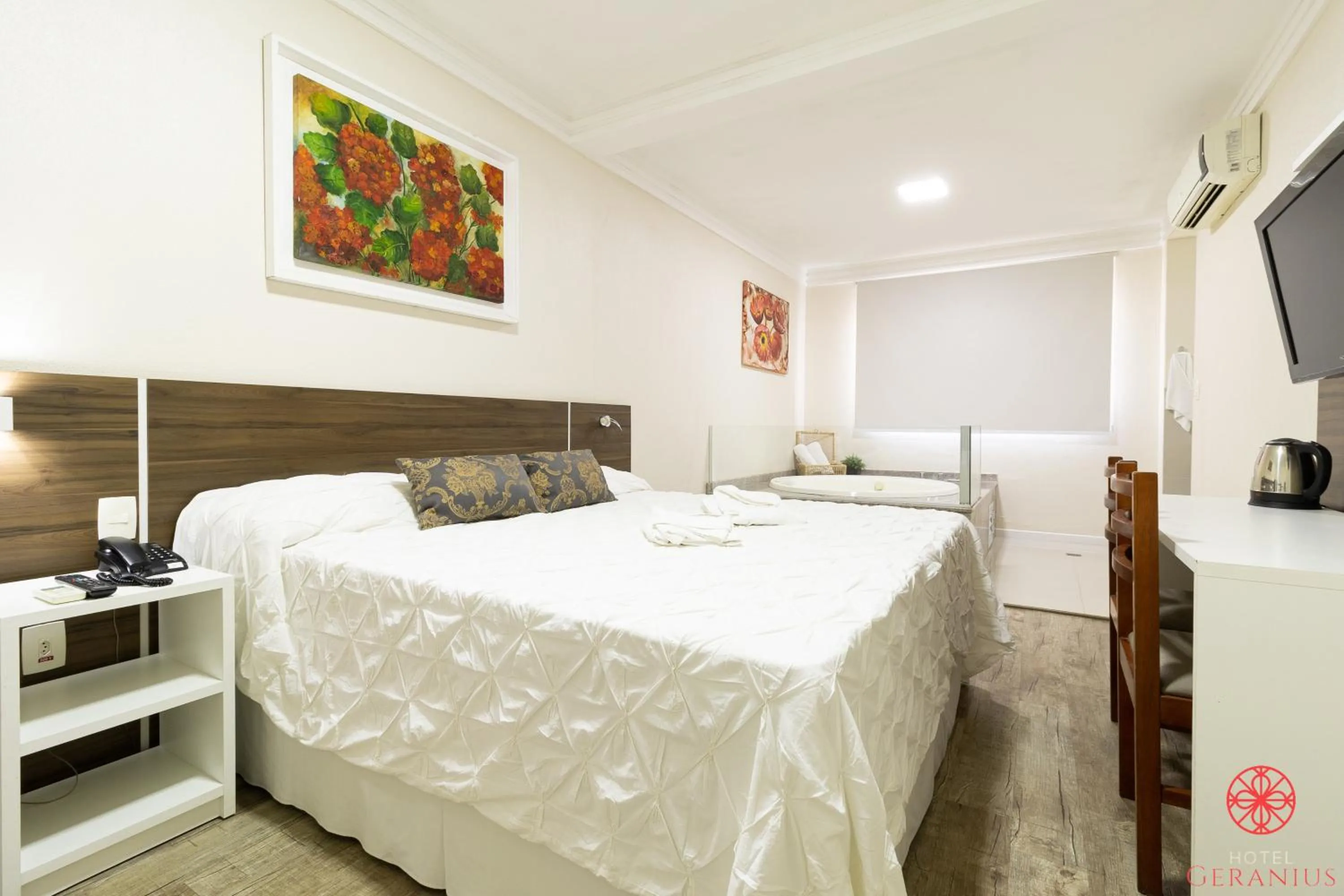 Bed in Hotel Geranius Ingleses