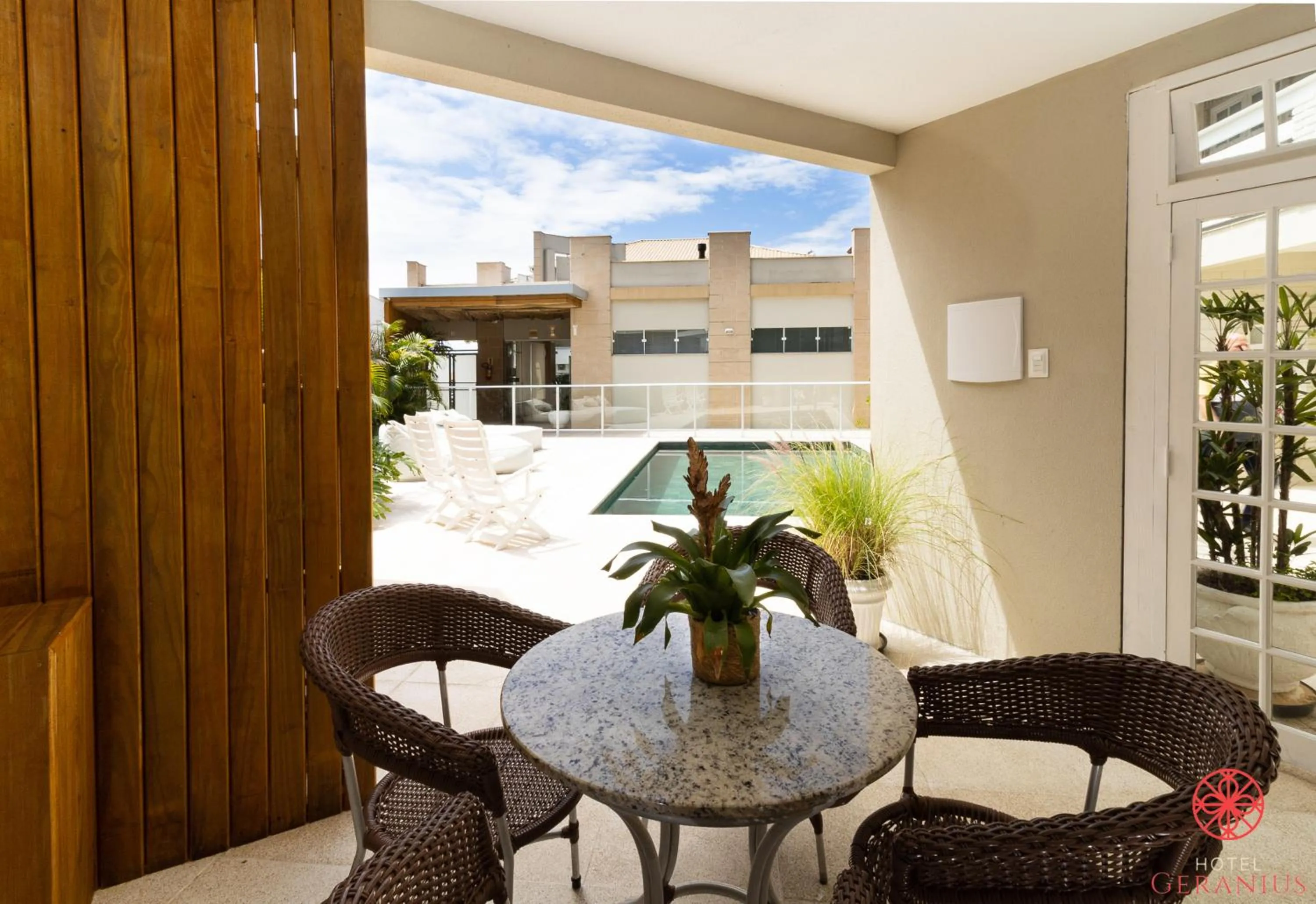 Patio in Hotel Geranius Ingleses