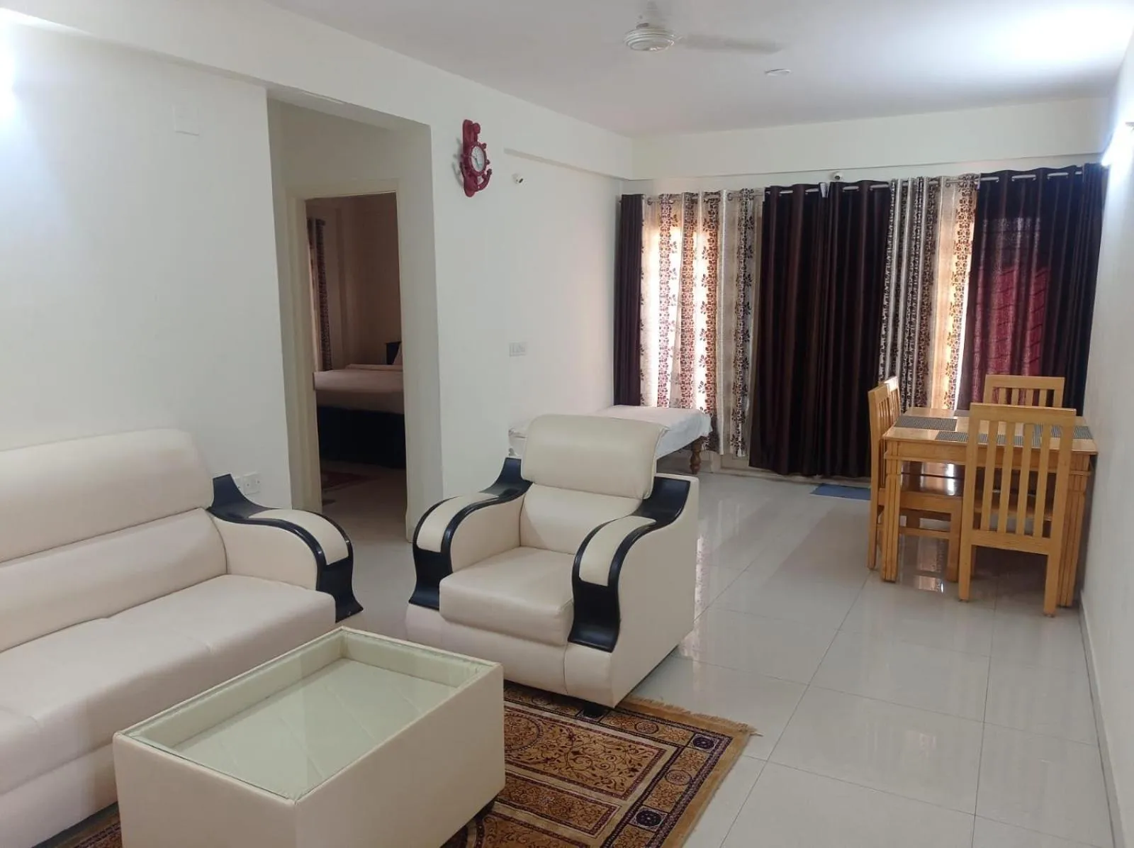 Seating area in Windfall Service Apartment