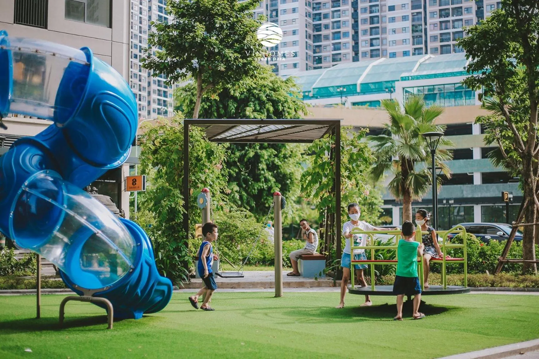Garden in Apartment 1BR-FL27th-R103 Building-Vinhome Ocean Park