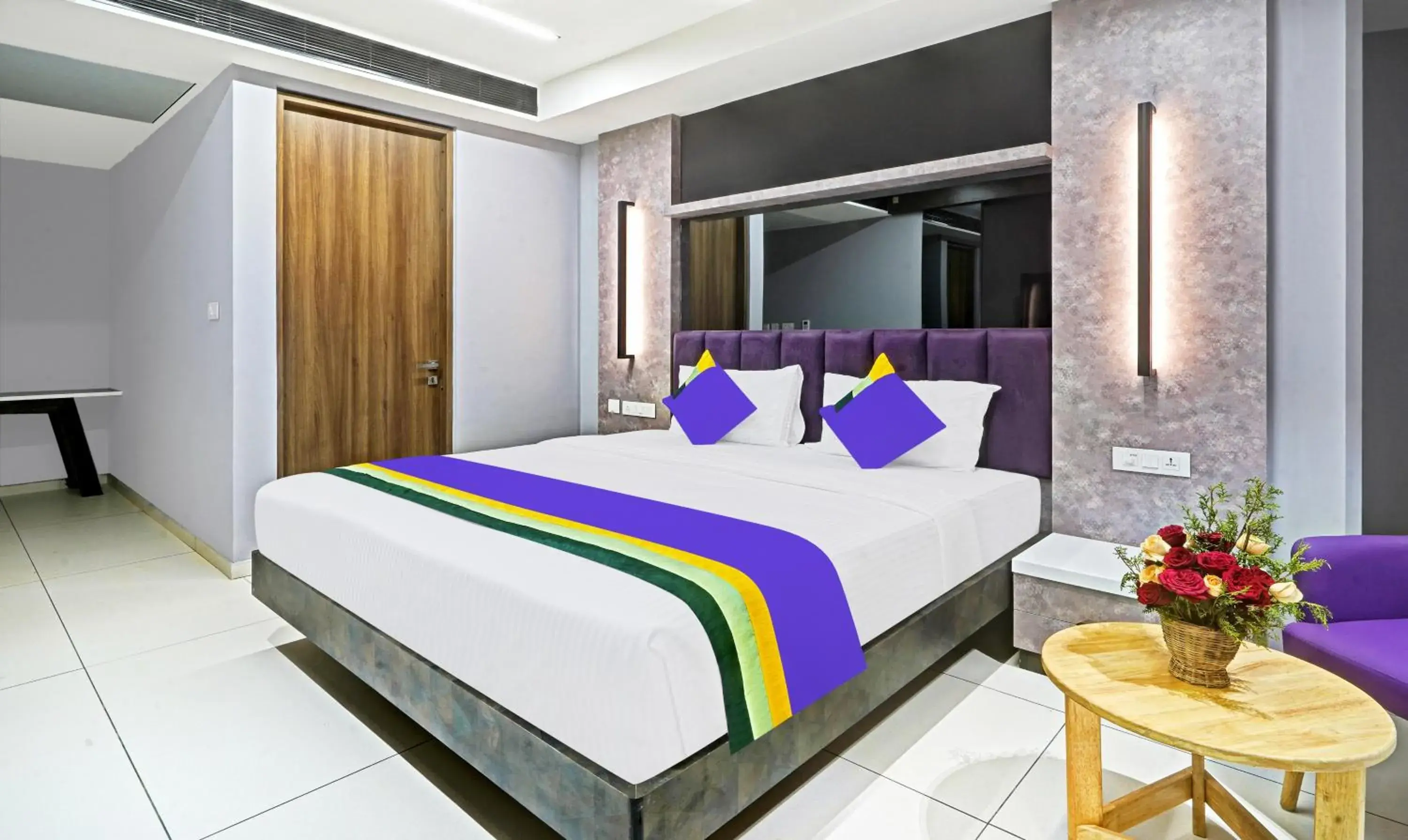 Deluxe Room With City View - single occupancy in Treebo Premium La Orchid, Big Temple Deluxe Room With City View - single occupancy in Treebo Premium La Orchid, Big Temple