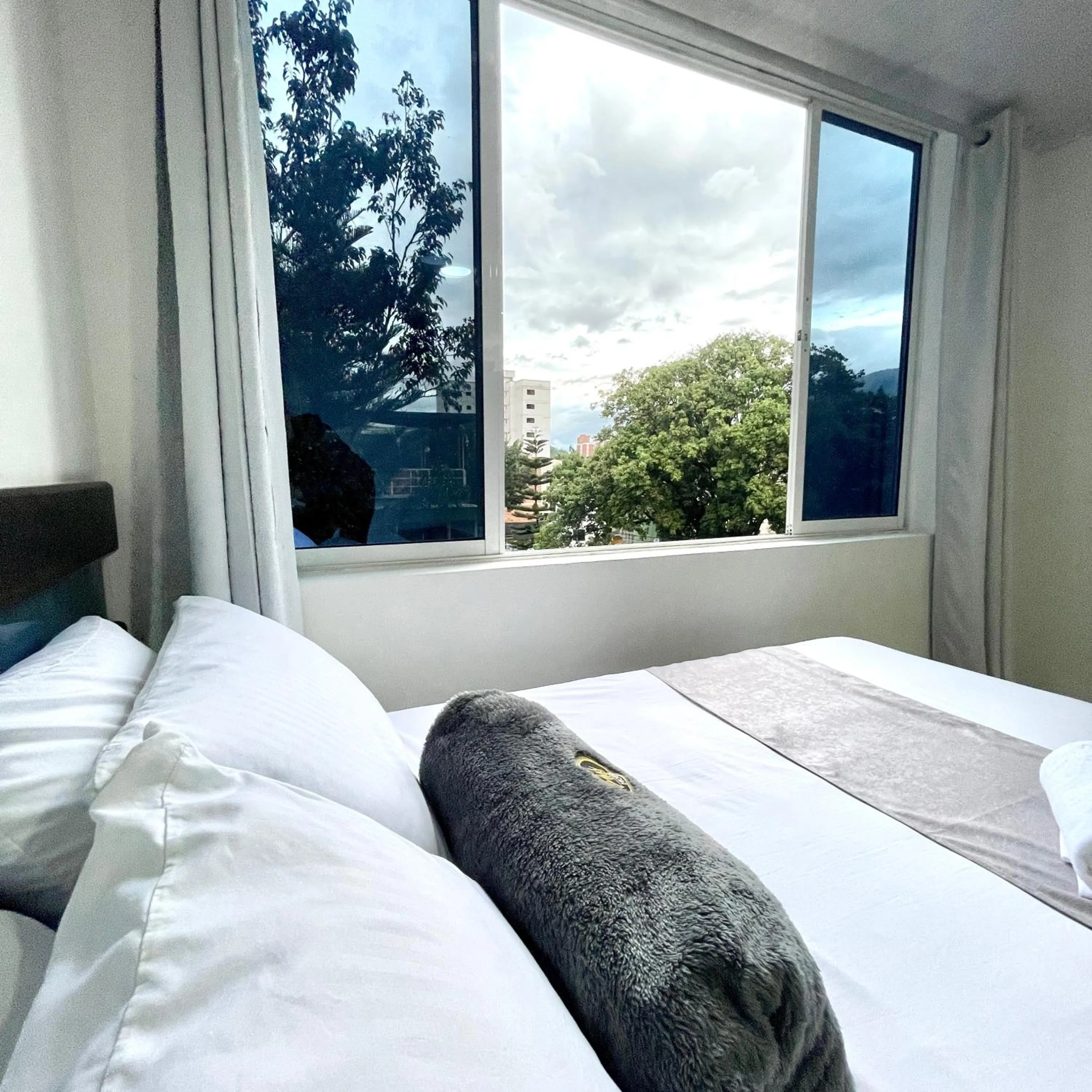 Photo of the whole room, Bed in Hotel Pass, Laureles Medellín