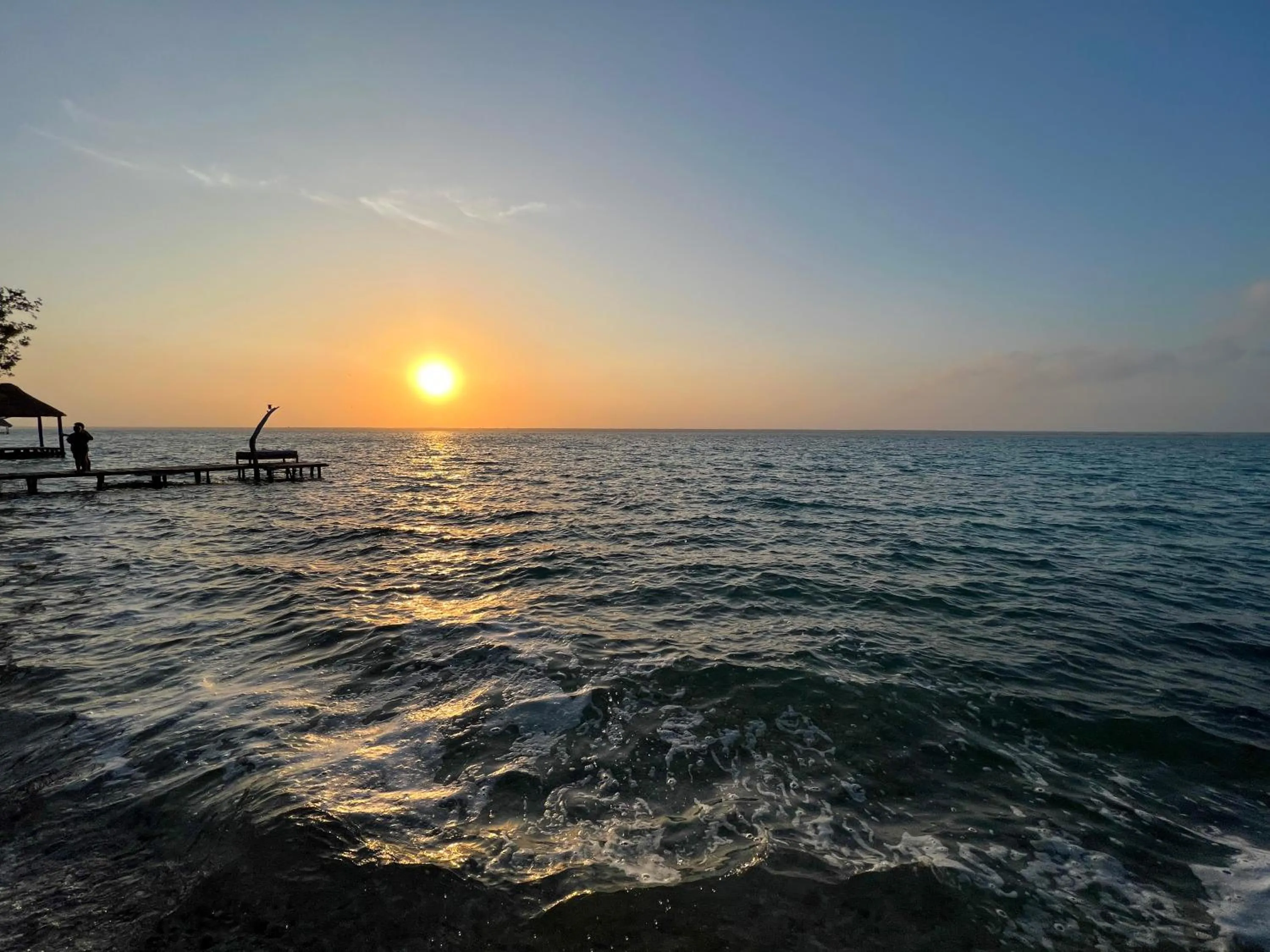 Sunset in Villa Santuario Lake front Oasis