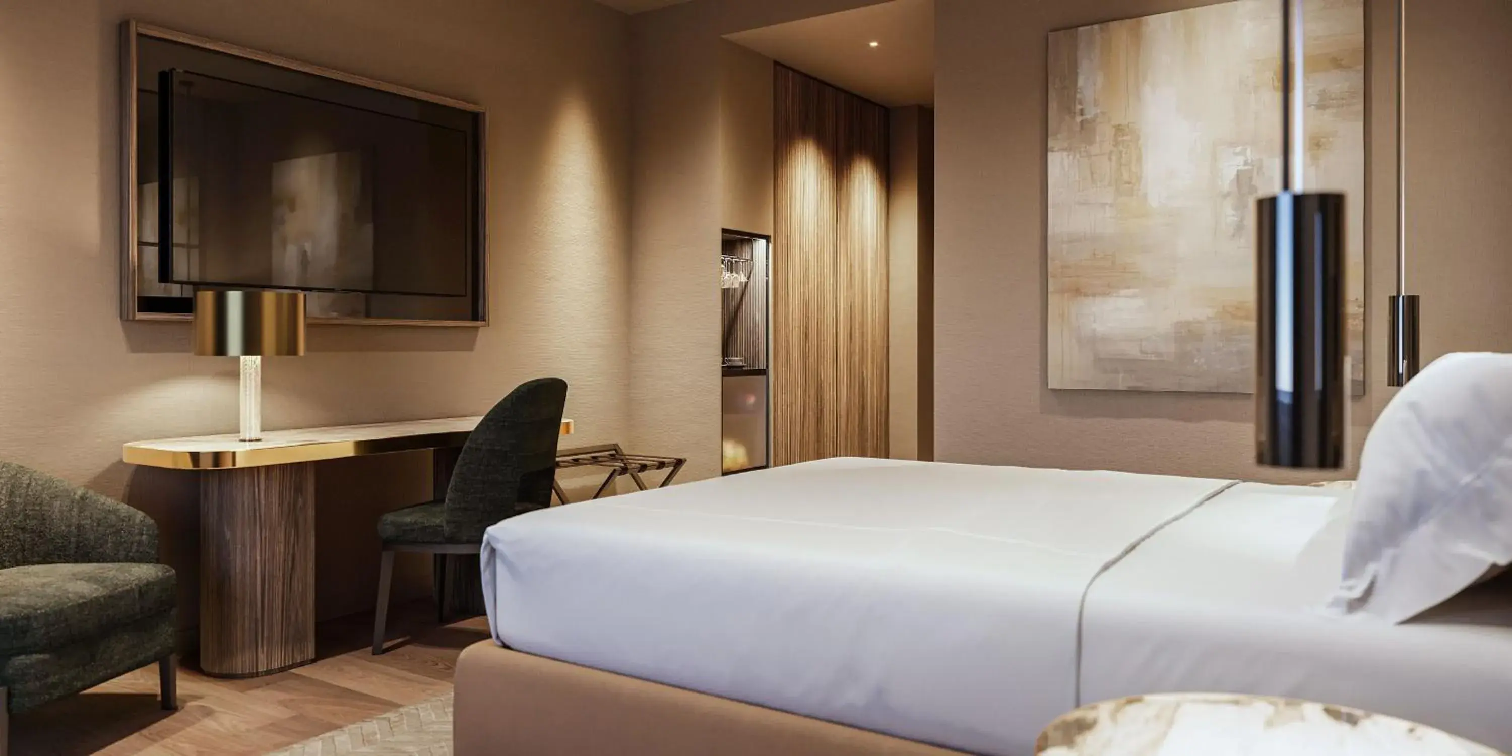 Bedroom, Bed in Crowne Plaza Milan City by IHG Bedroom, Bed in Crowne Plaza Milan City by IHG