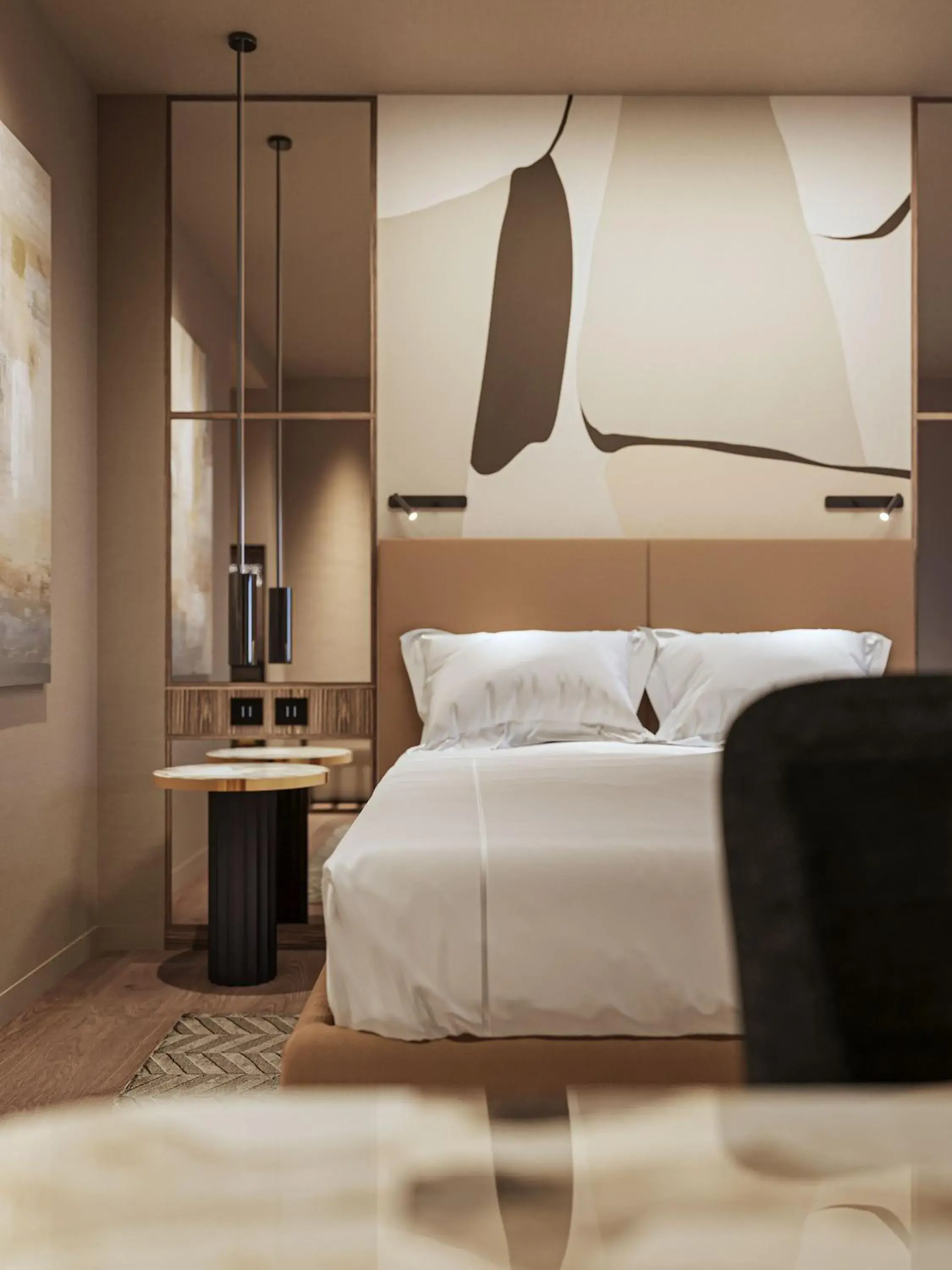 Bedroom, Bed in Crowne Plaza Milan City by IHG Bedroom, Bed in Crowne Plaza Milan City by IHG