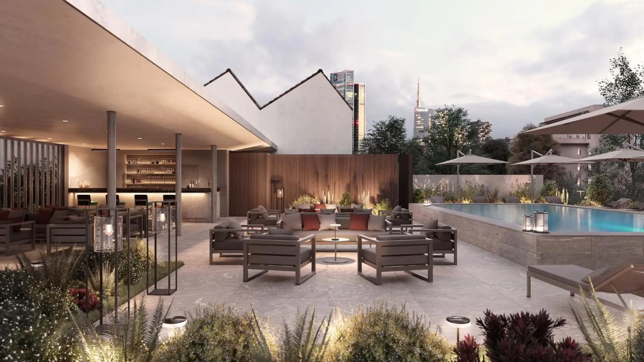 Swimming pool in Crowne Plaza Milan City by IHG Swimming pool in Crowne Plaza Milan City by IHG