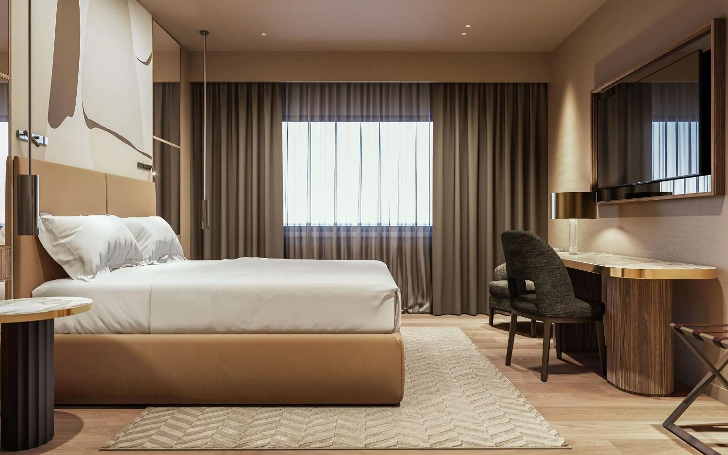 Photo of the whole room, Bed in Crowne Plaza Milan City by IHG