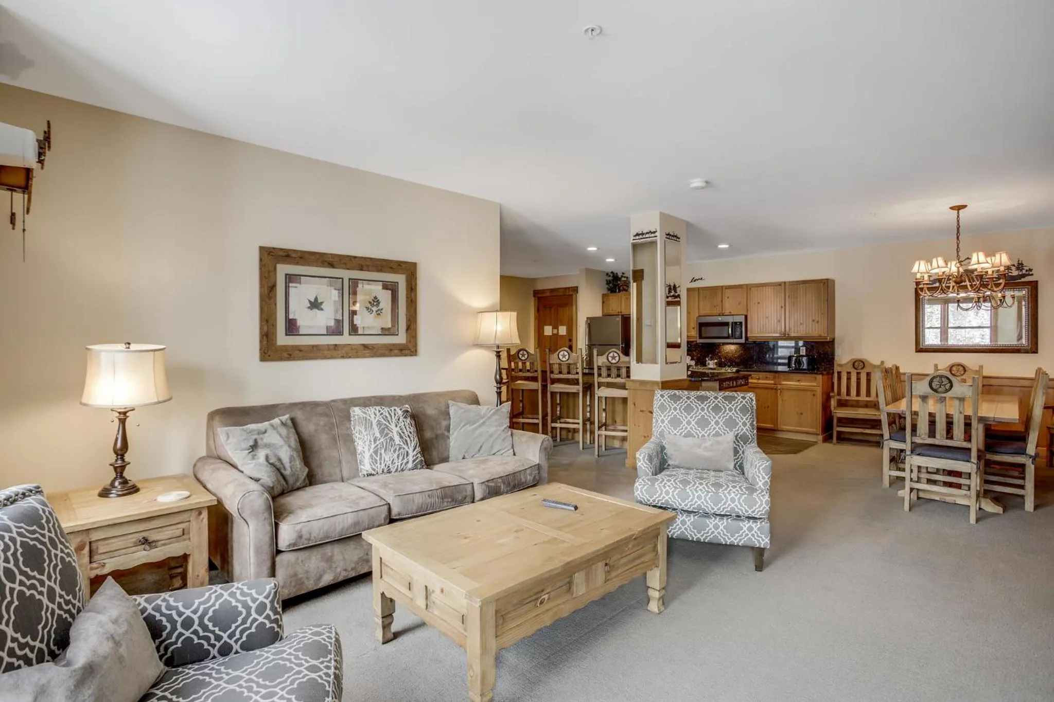 Living room in The Springs Condominiums by Keystone Resort
