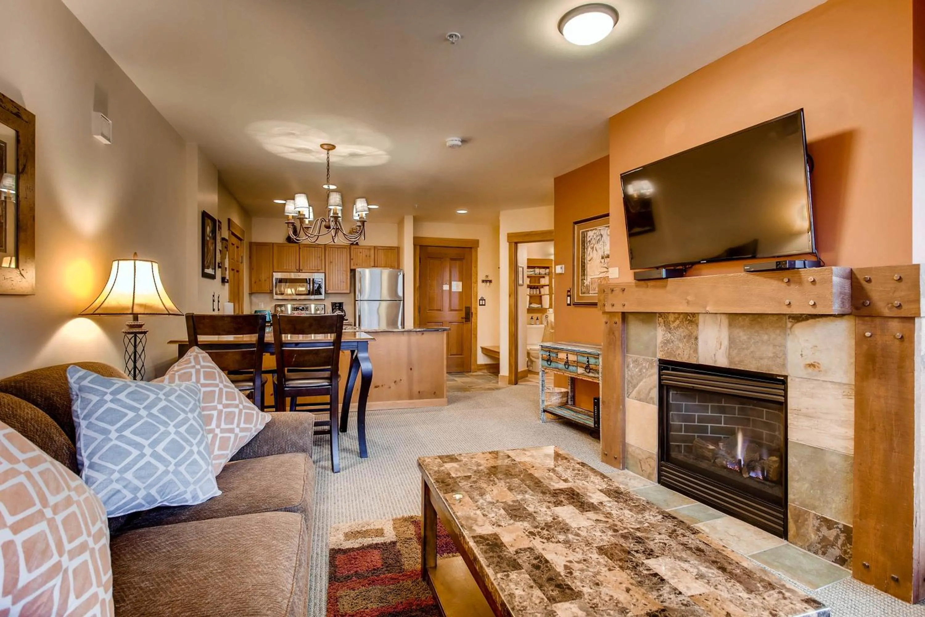 Living room in The Springs Condominiums by Vail Resorts