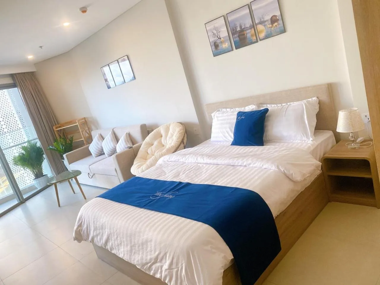 Bed in THE SÓNG CONDOTEL APARTMENT VŨNG TÀU