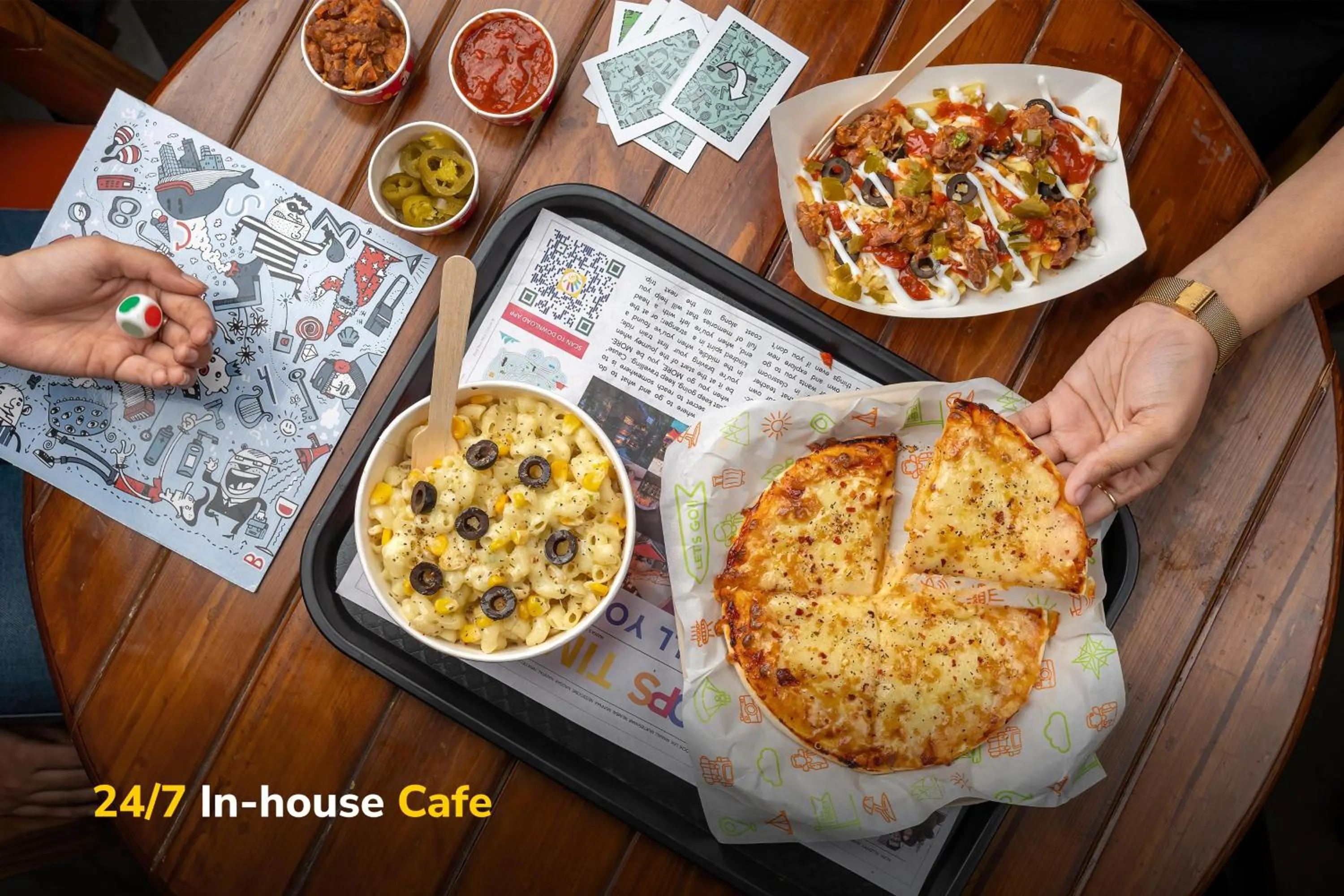 Food and drinks in goSTOPS PLUS Goa, Vagator