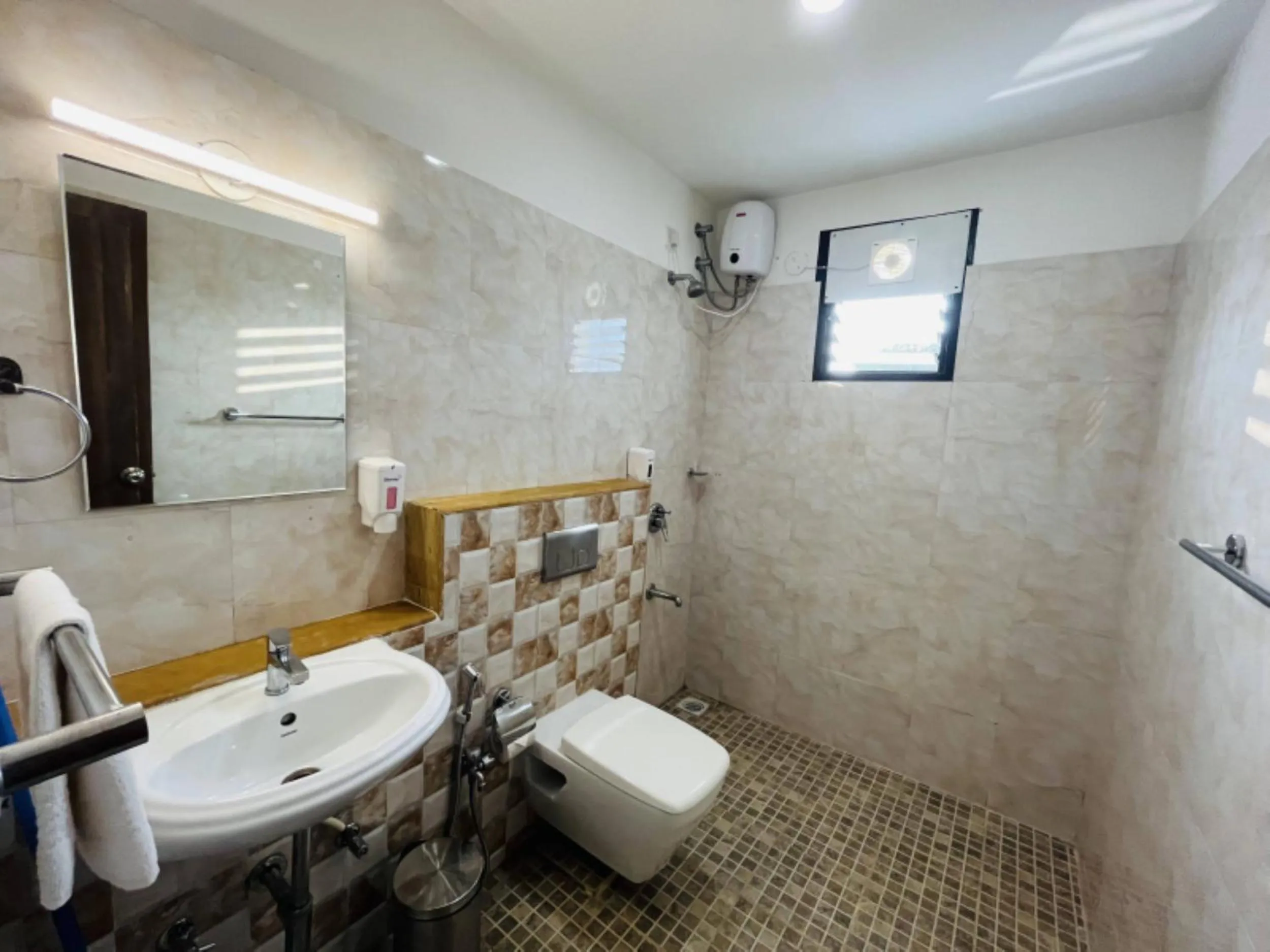 Bathroom in goSTOPS PLUS Goa, Vagator