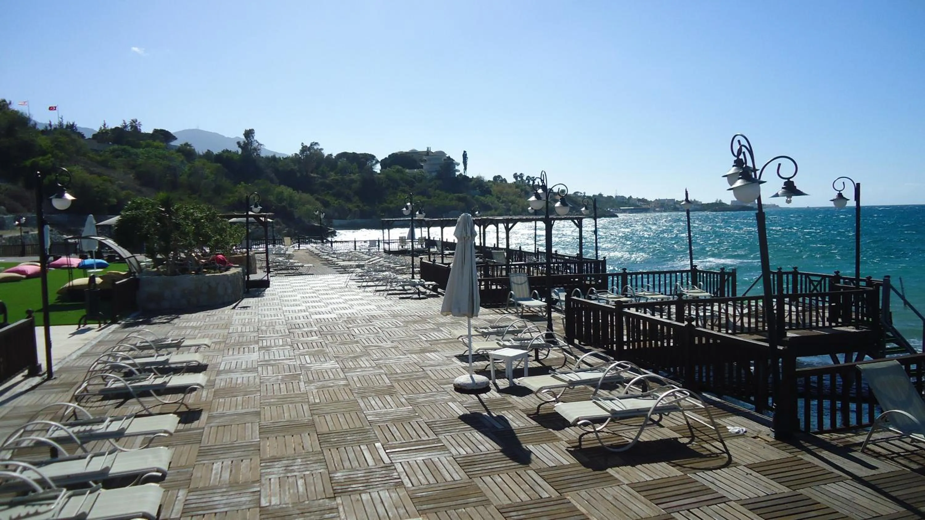 Patio in Ada Beach Hotel