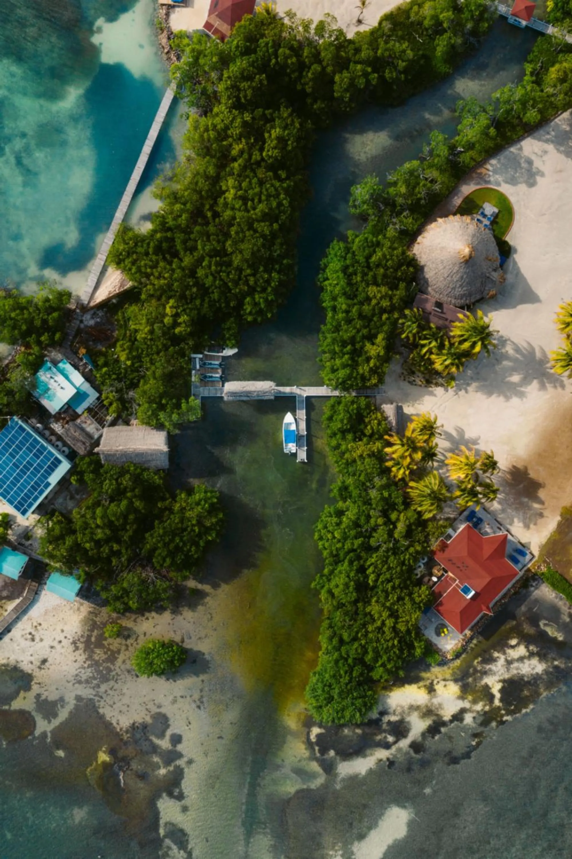 Bird's eye view in Royal Belize