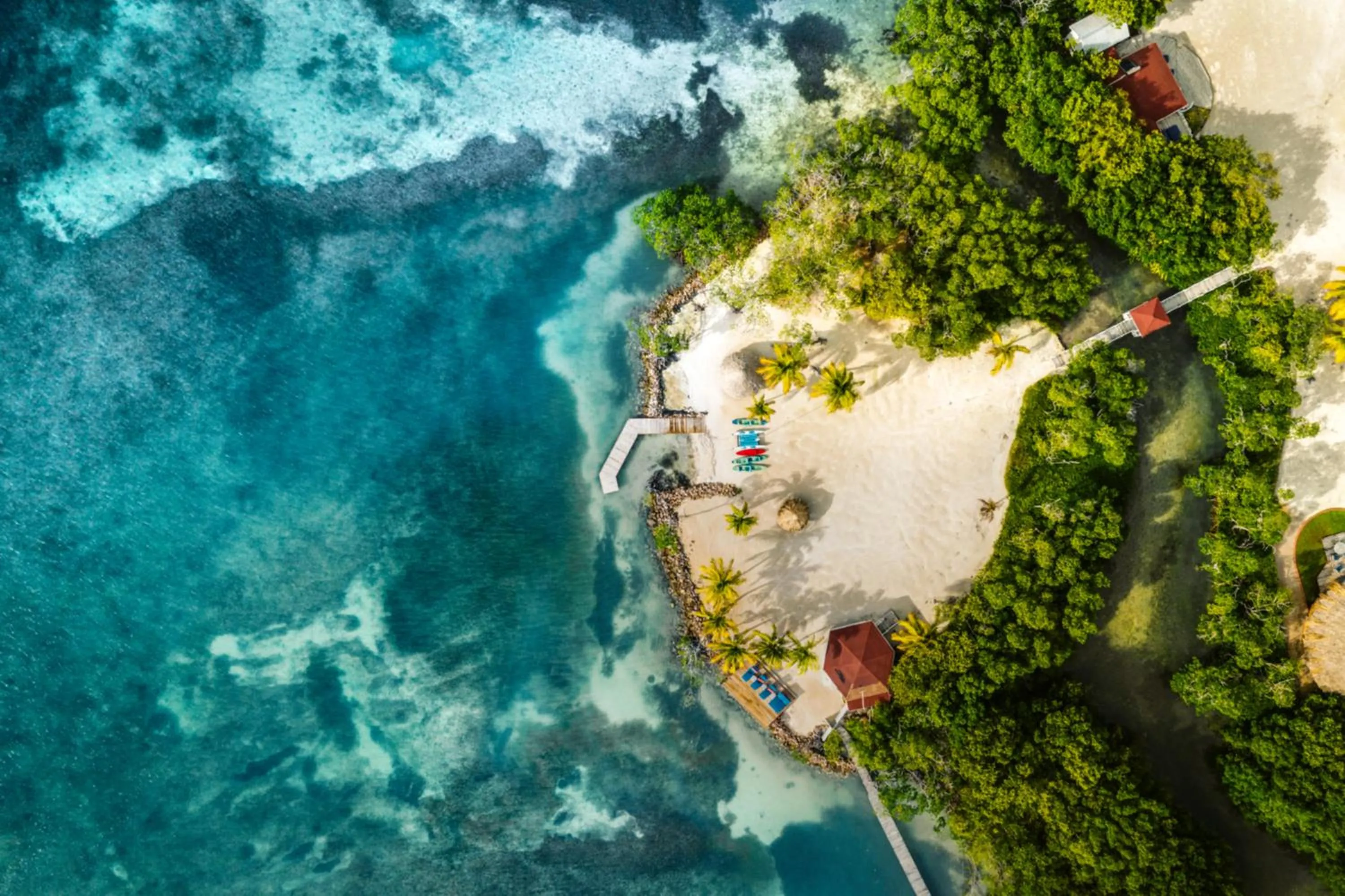 Bird's eye view in Royal Belize