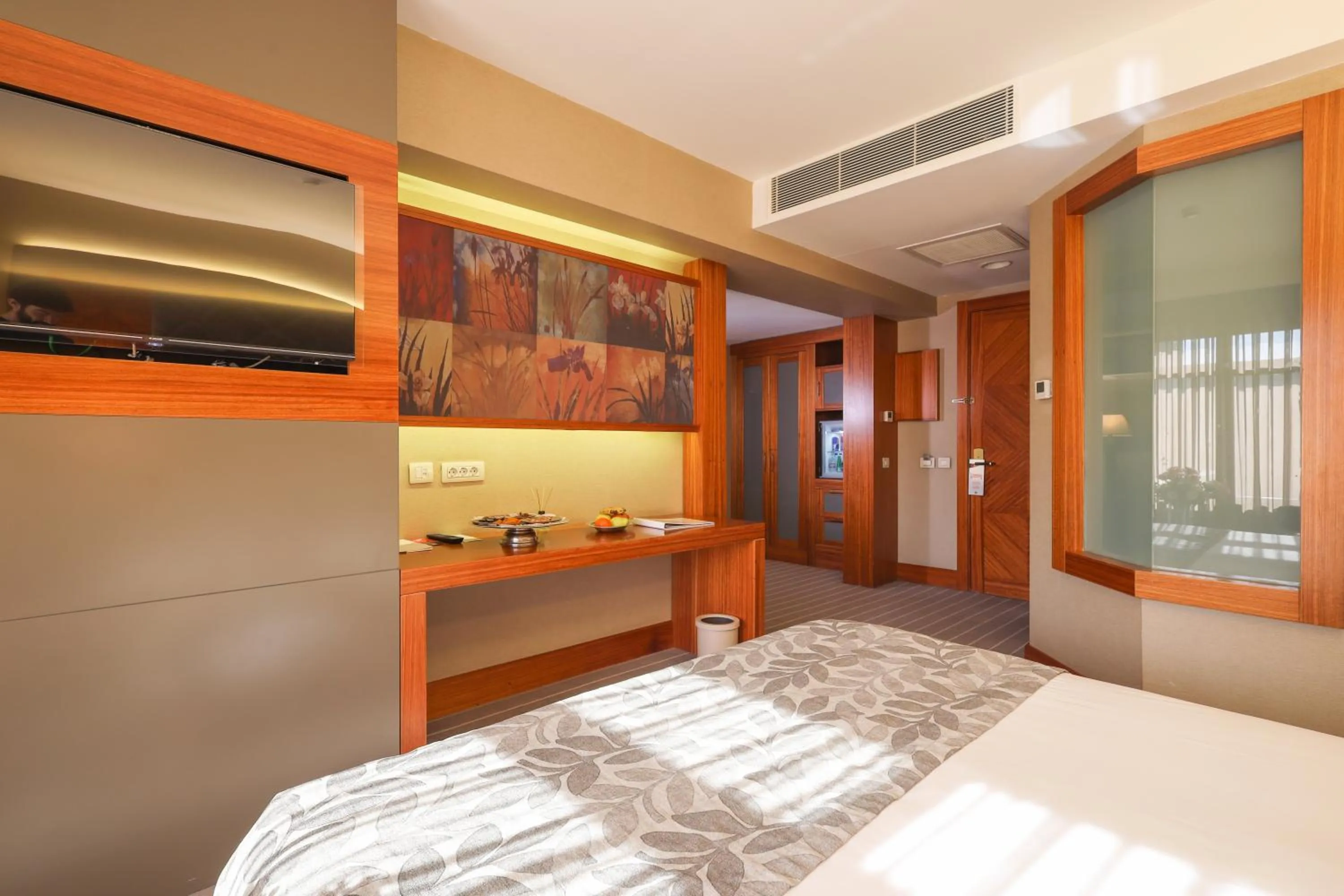 TV and multimedia, Bed in Tugcan Hotel