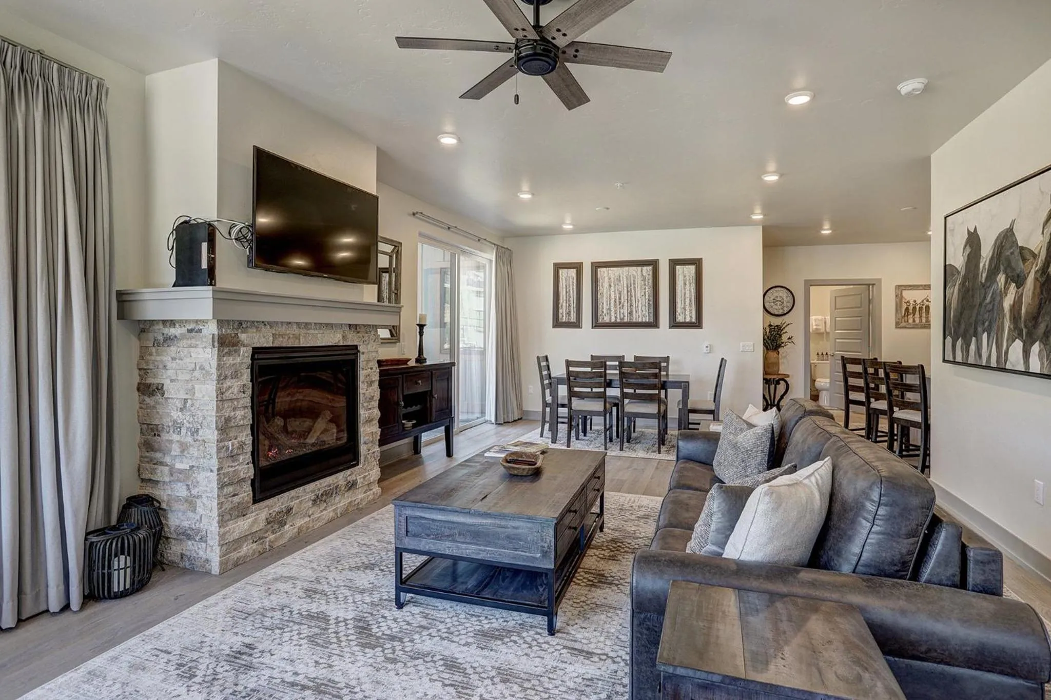 Living room in Clearwater Lofts by Keystone Resort