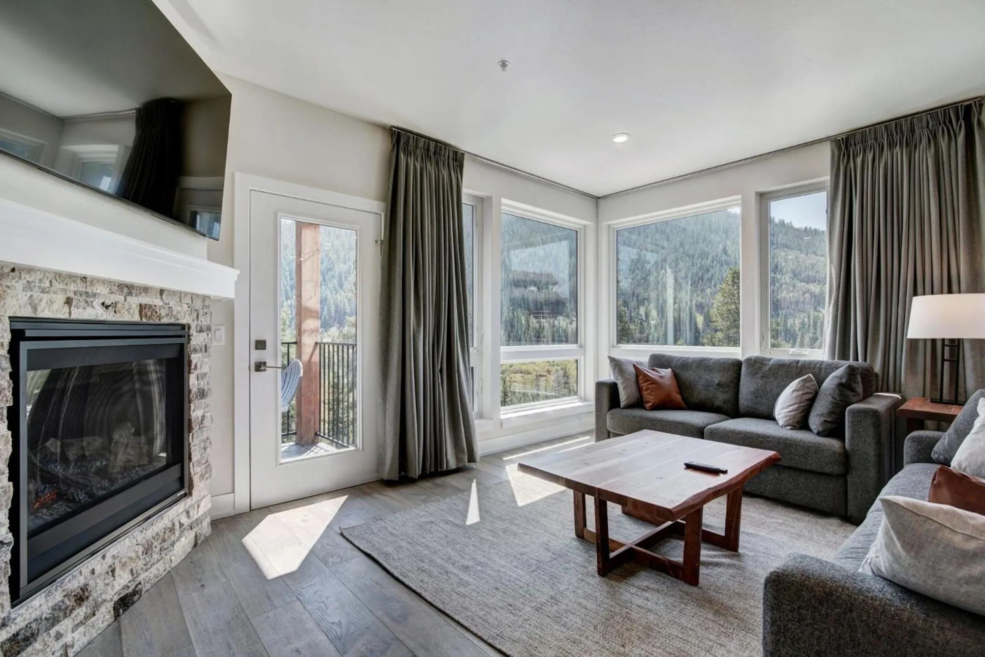 Living room in Clearwater Lofts by Keystone Resort