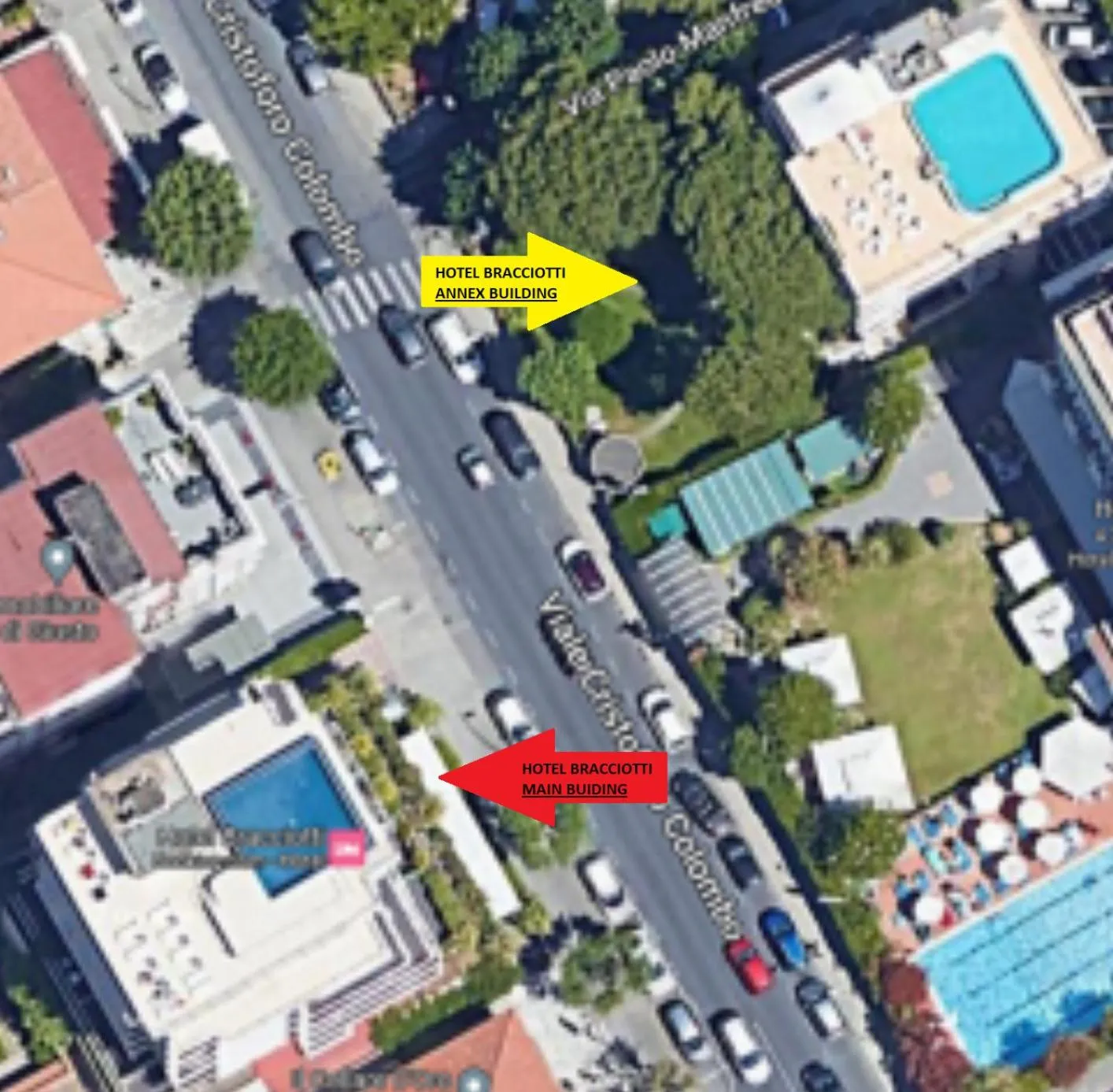 Bird's eye view in Hotel Bracciotti