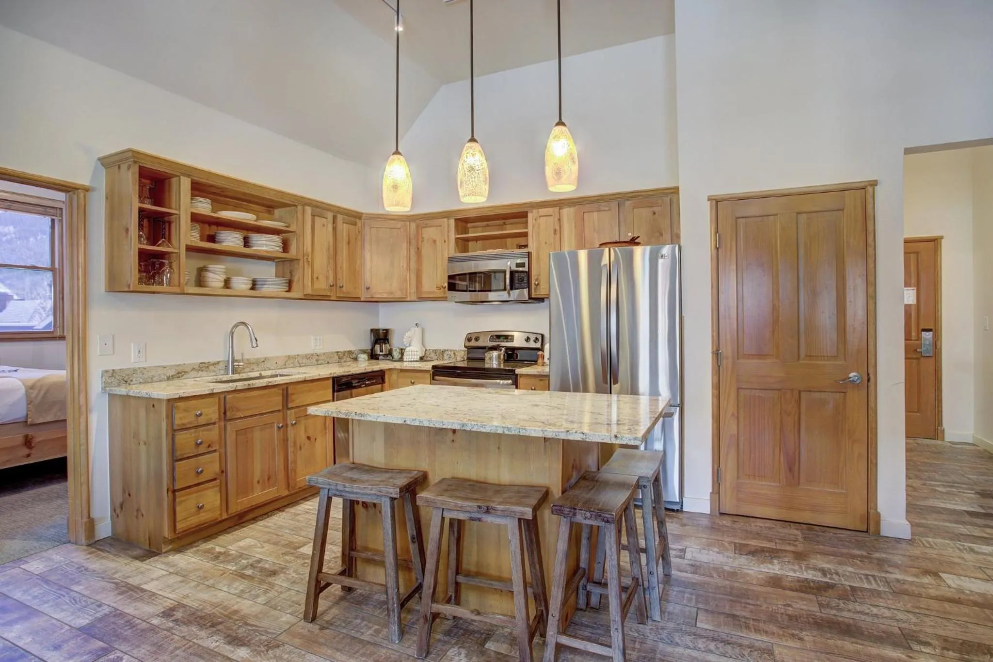 Kitchen or kitchenette in Jackpine & Black Bear Condos by Vail Resorts