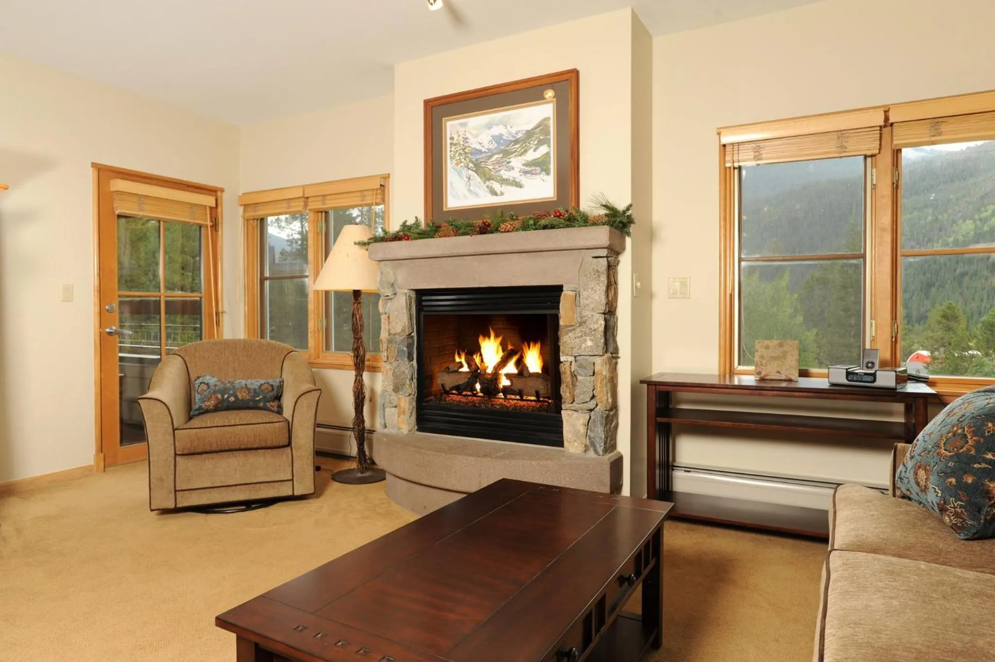 Living room in Jackpine & Black Bear Condos by Vail Resorts