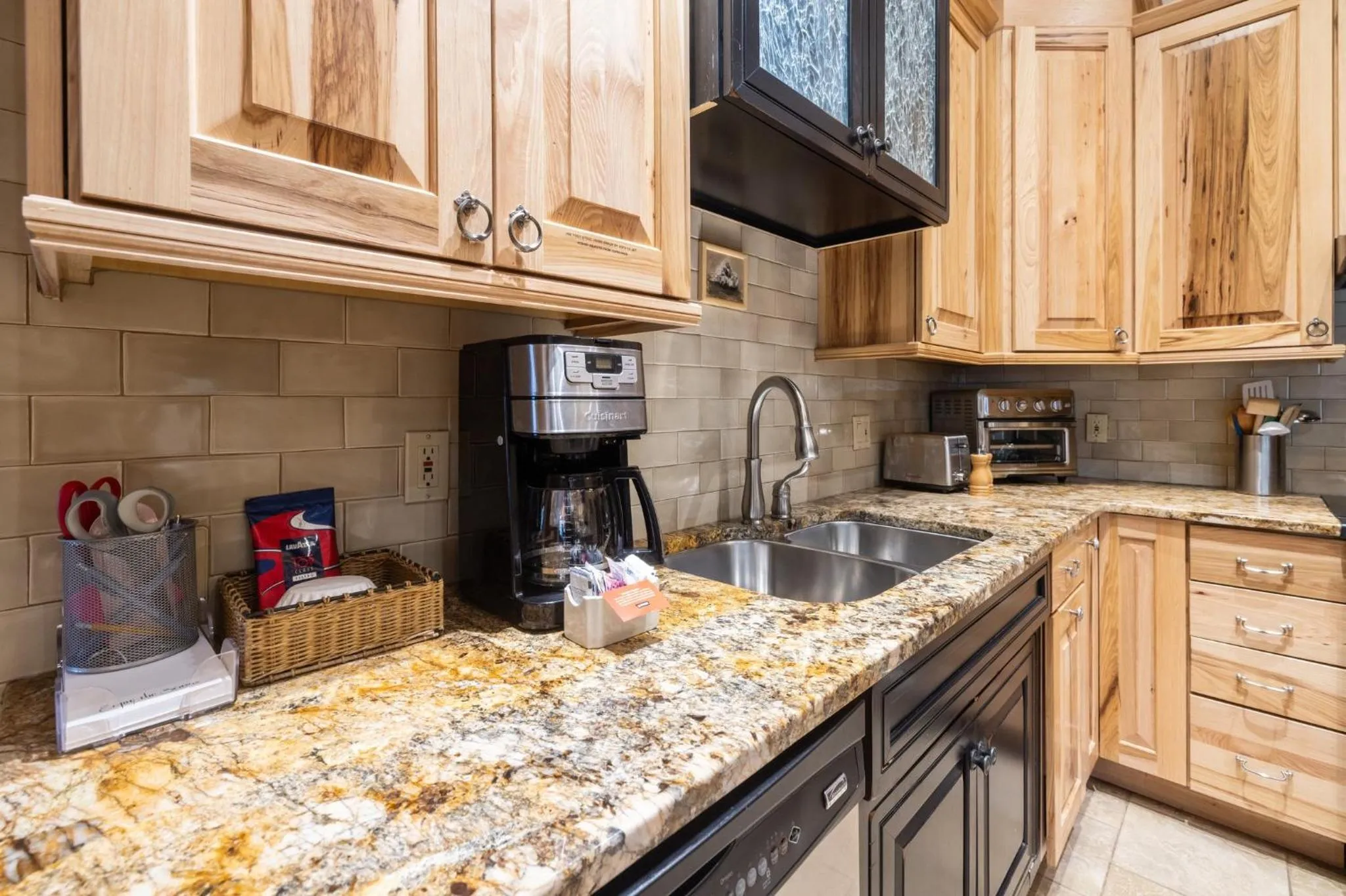 Communal kitchen in Jackpine & Black Bear Condos by Vail Resorts