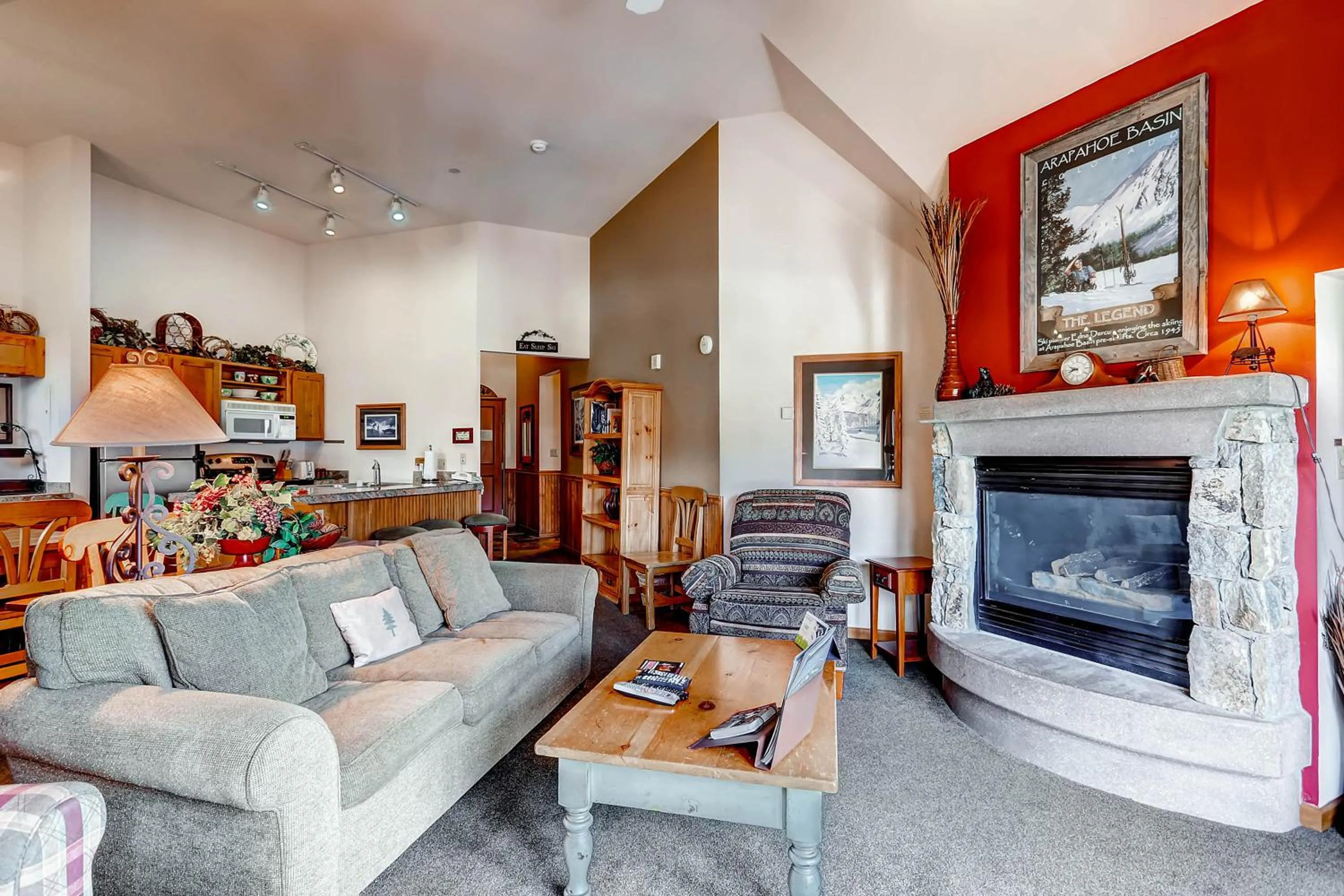 Living room in Jackpine & Black Bear Condos by Vail Resorts
