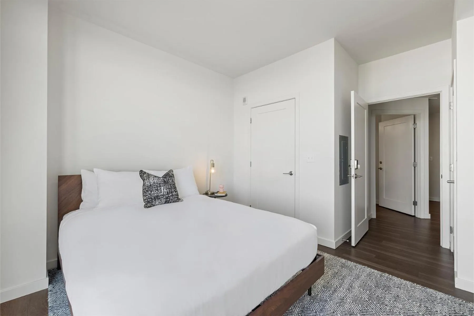 Bed in Placemakr Marymount Ballston