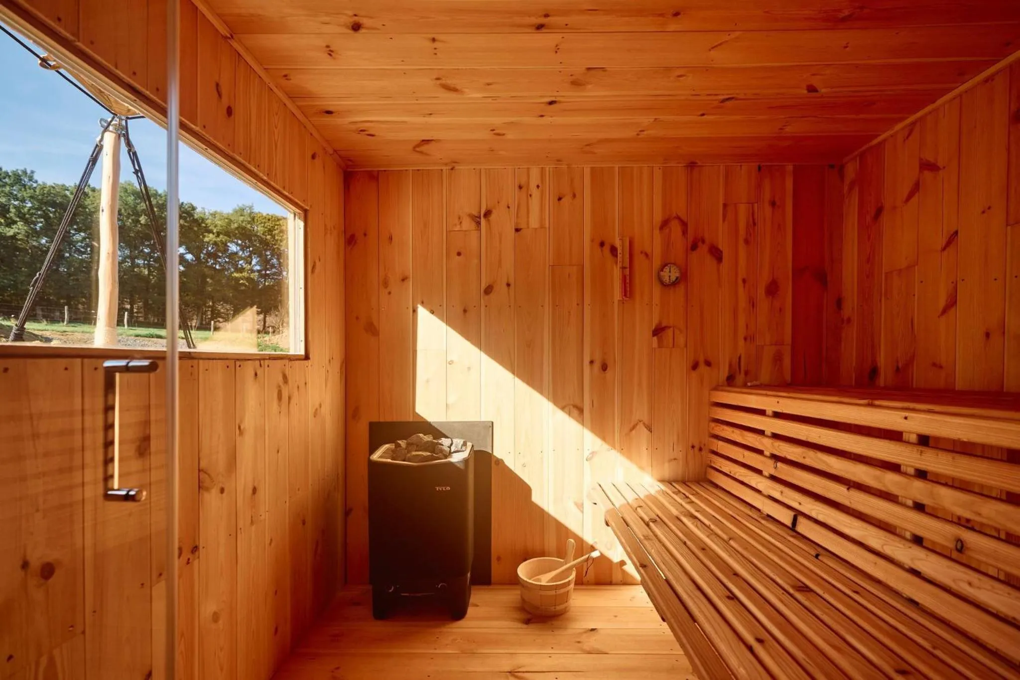 Sauna in Le Domaine de Bra