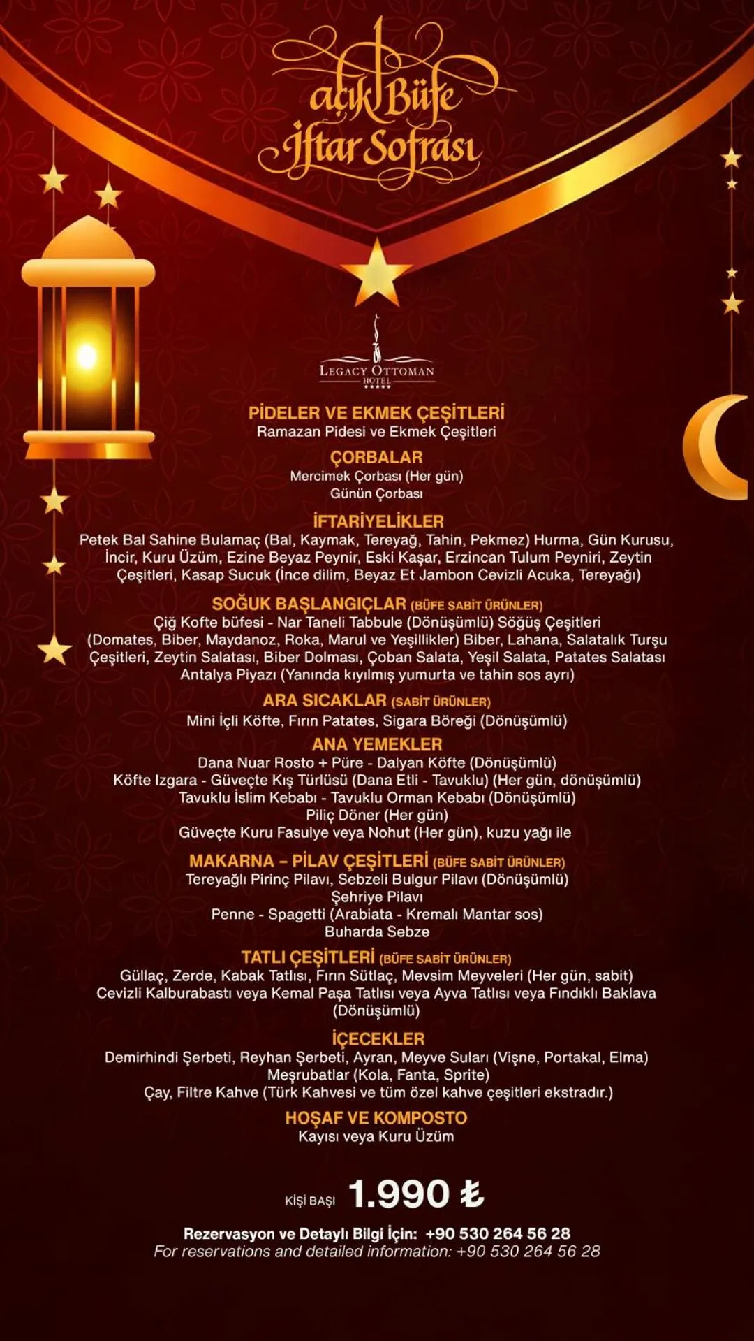 Dinner in Legacy Ottoman Hotel Istanbul Old City