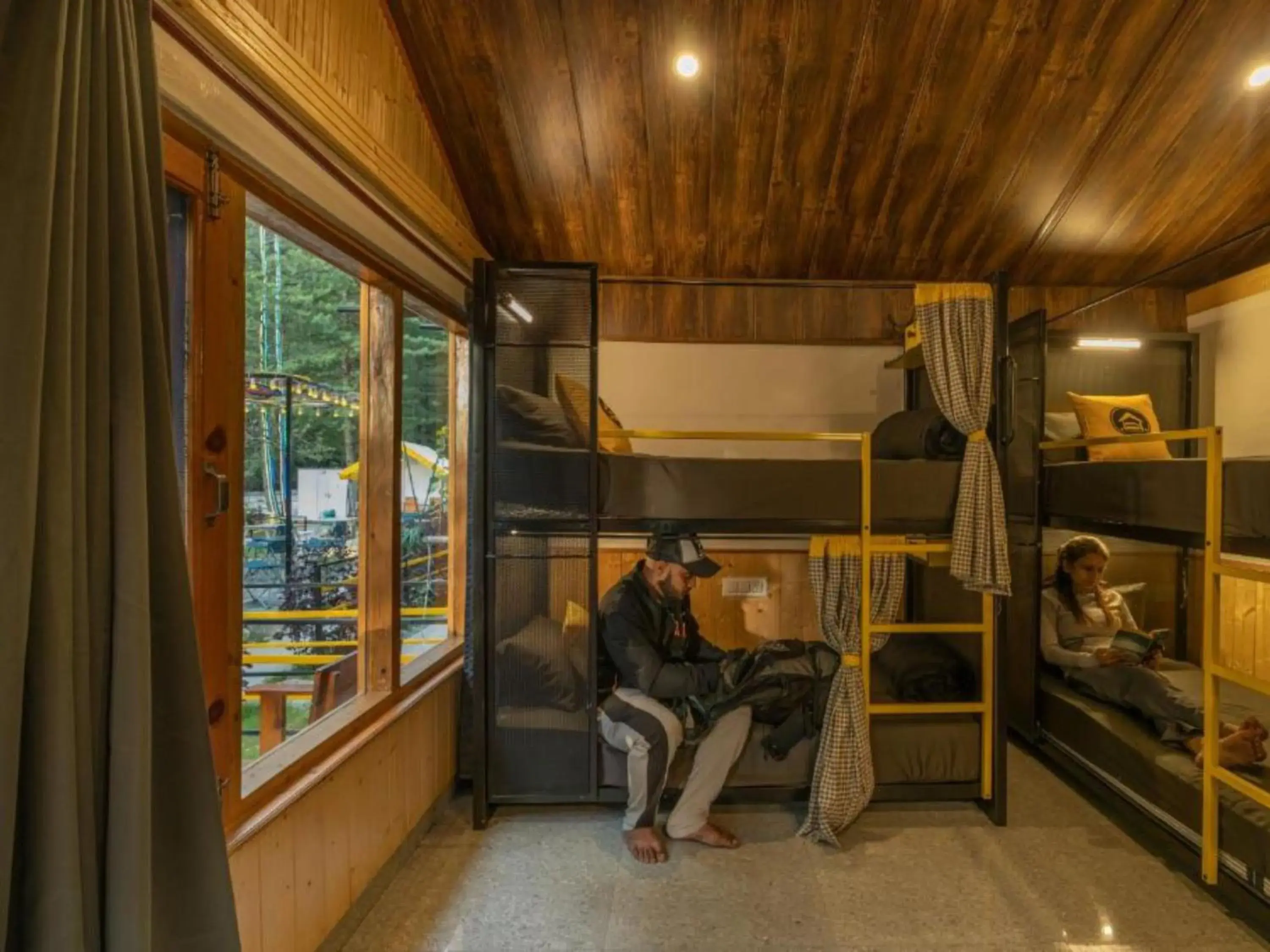 Bed in The Hosteller Kasol, Riverside Bed in The Hosteller Kasol, Riverside