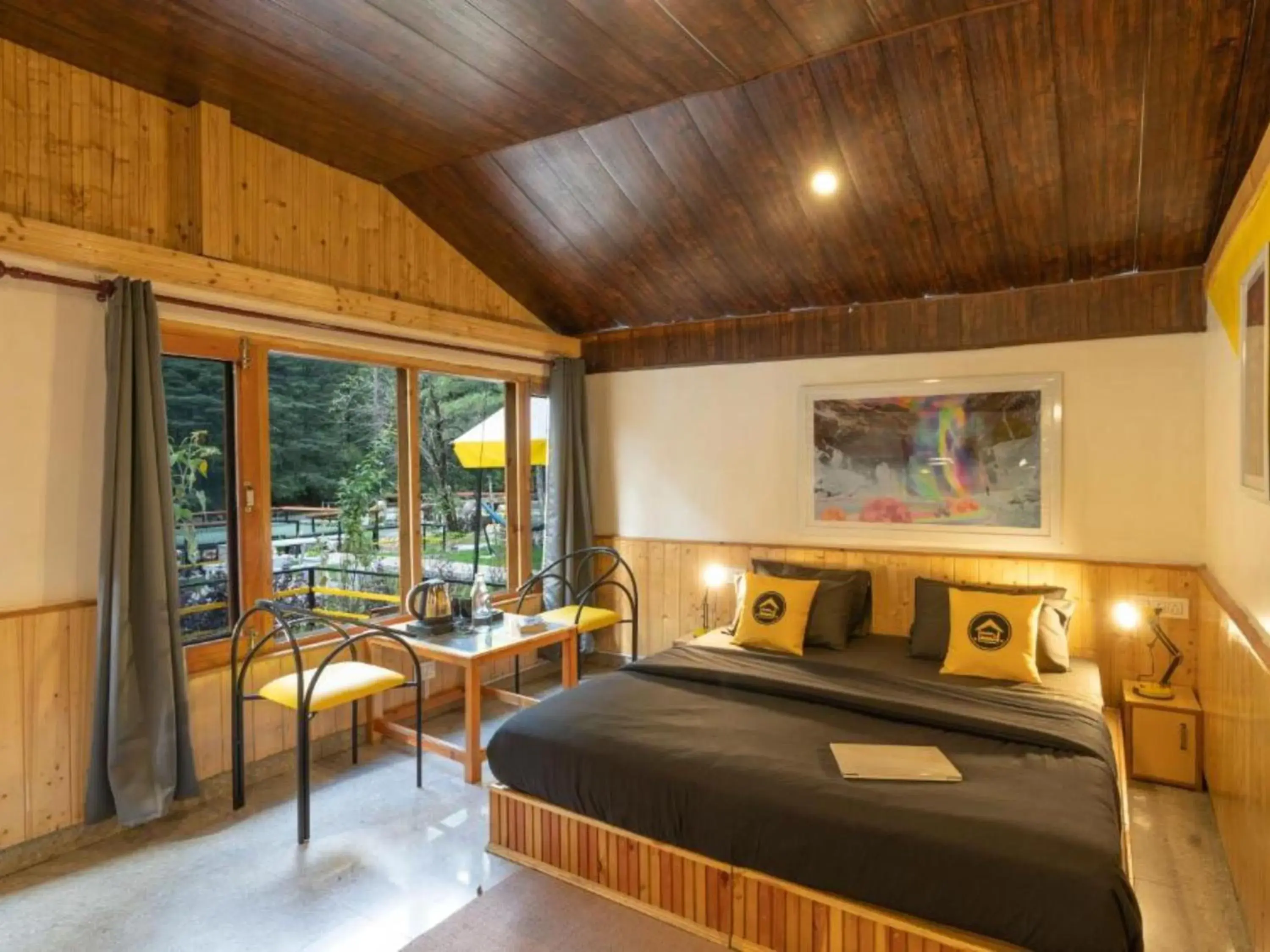 Bed in The Hosteller Kasol, Riverside Bed in The Hosteller Kasol, Riverside